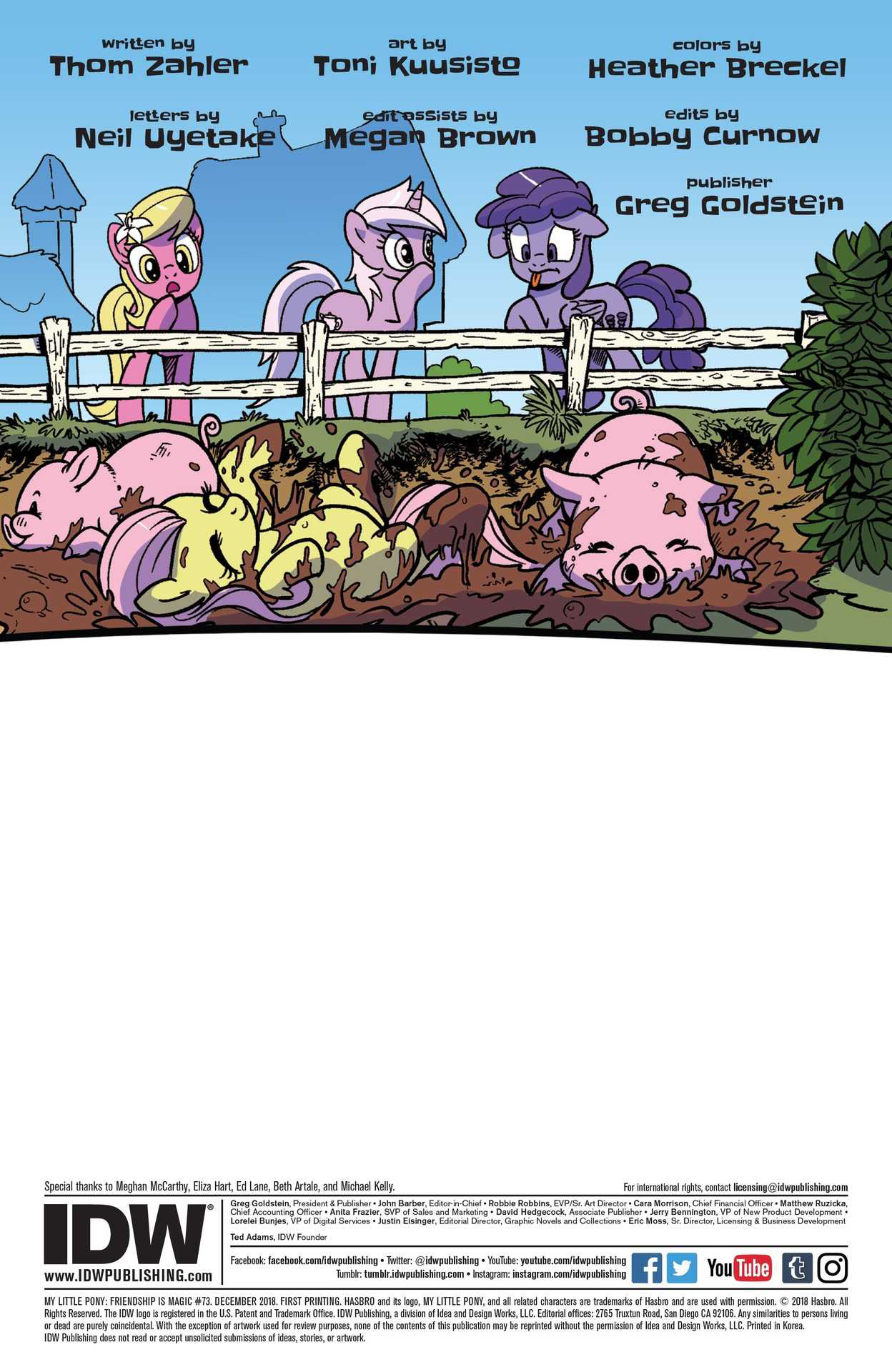 Read online My Little Pony: Friendship is Magic comic -  Issue #73 - 2