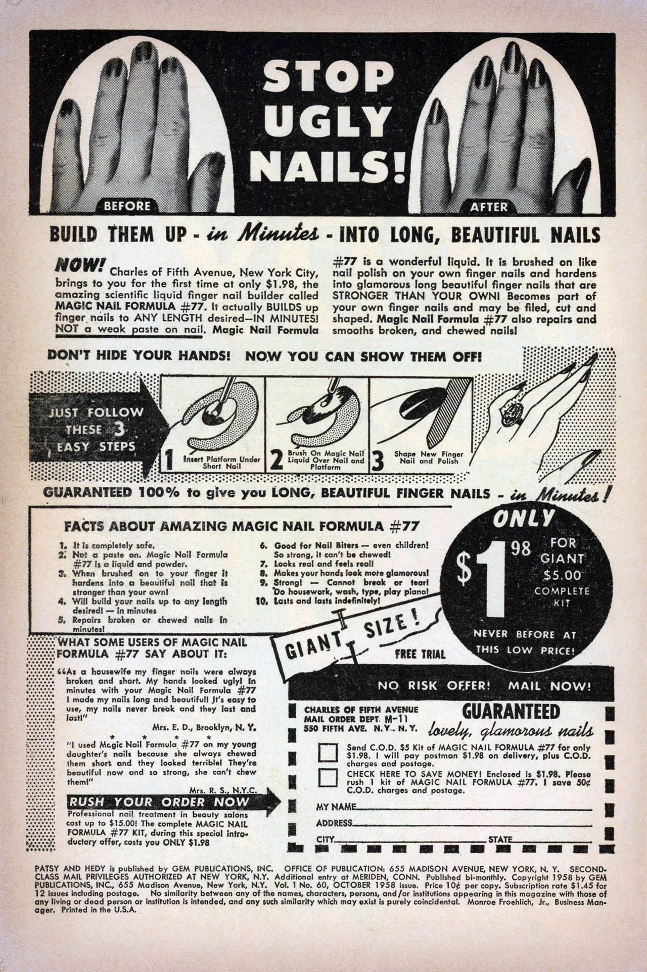 Read online Patsy and Hedy comic -  Issue #60 - 2