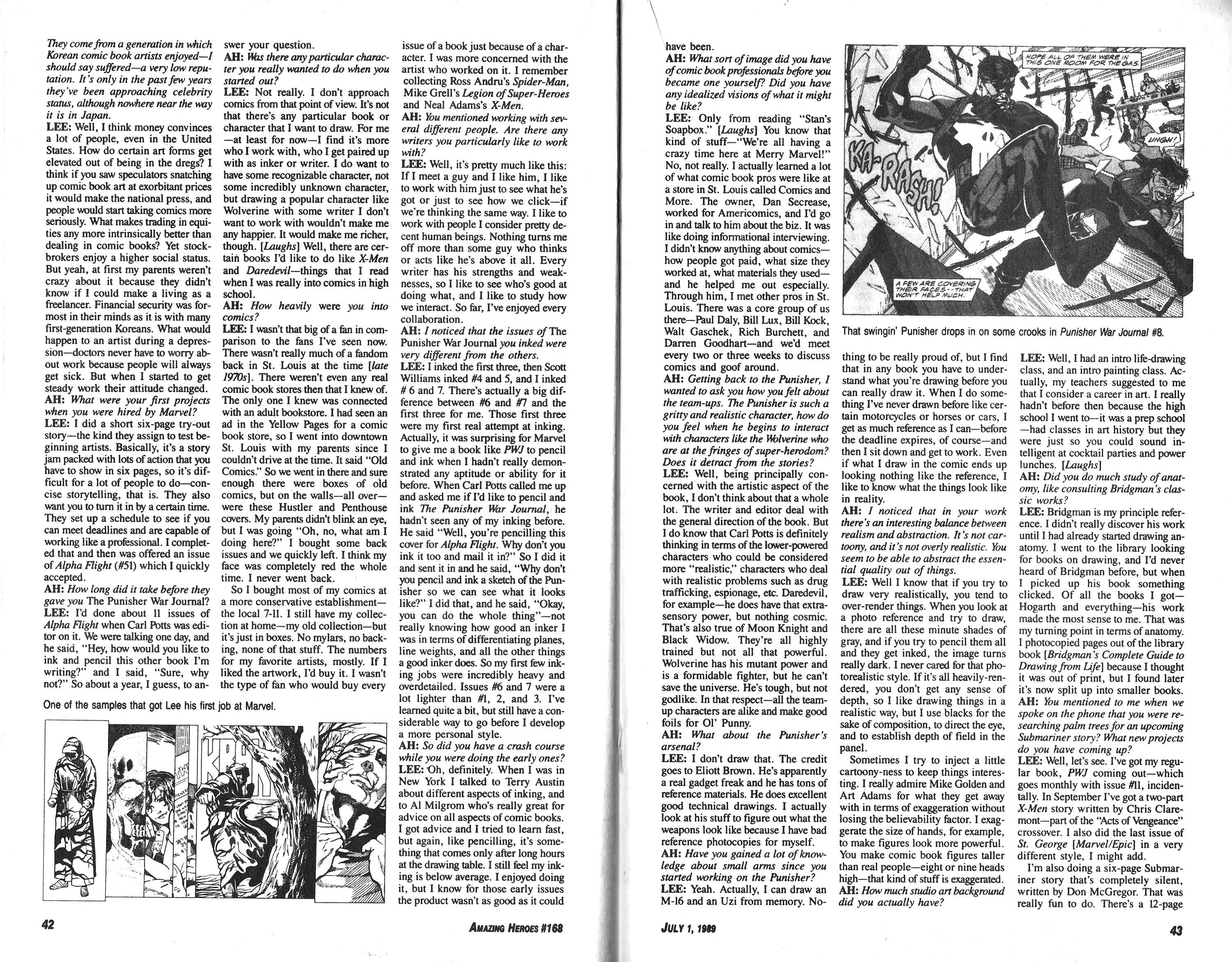Read online Amazing Heroes comic -  Issue #168 - 22