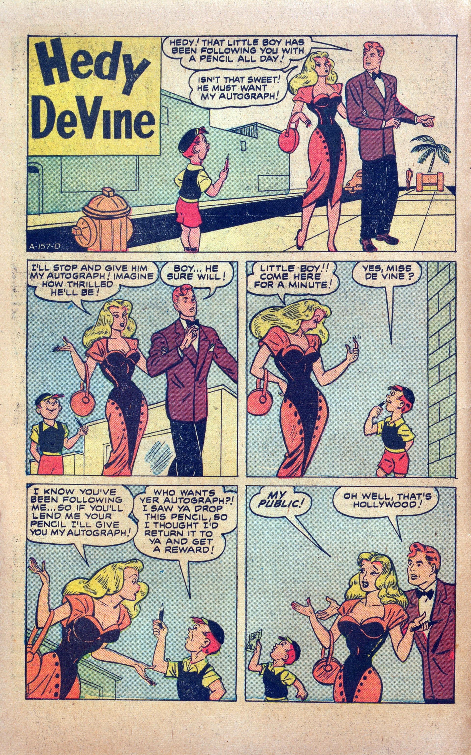 Read online Hedy Of Hollywood Comics comic -  Issue #50 - 10