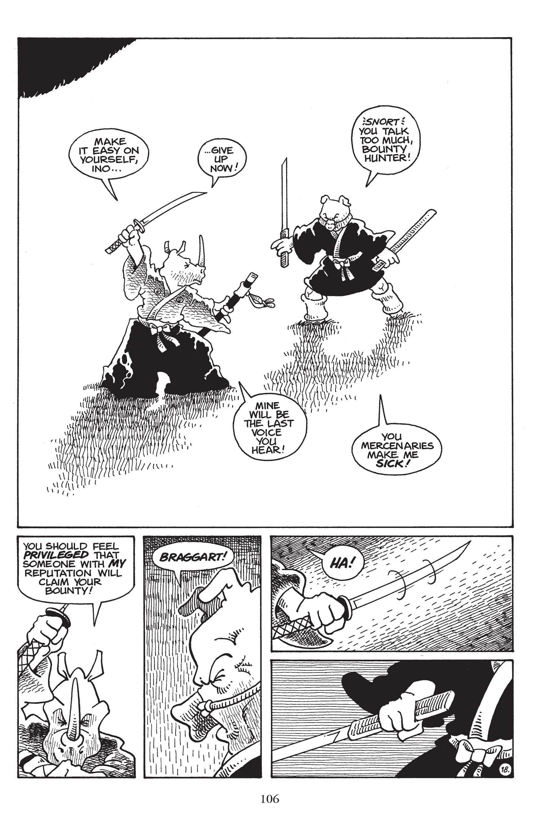 Read online Usagi Yojimbo (1987) comic -  Issue # _TPB 4 - 105