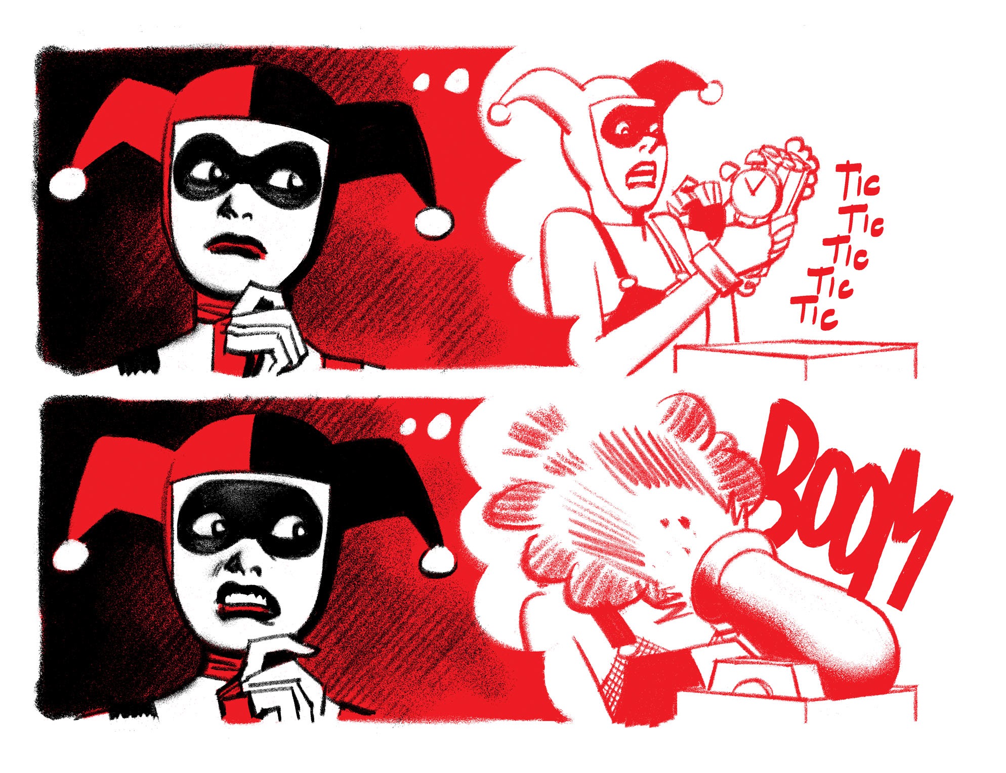 Read online Harley Quinn Black   White   Red comic -  Issue #14 - 21
