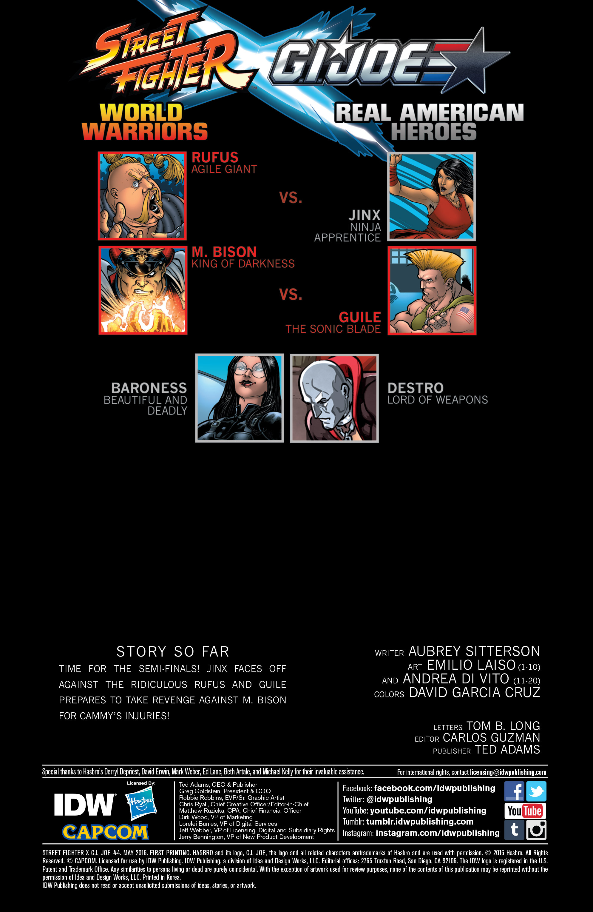 Read online Street Fighter X G.I. Joe comic -  Issue #4 - 2