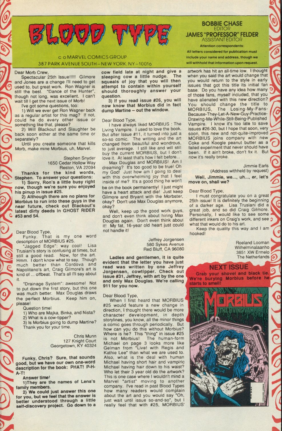 Read online Morbius: The Living Vampire (1992) comic -  Issue #28 - 25