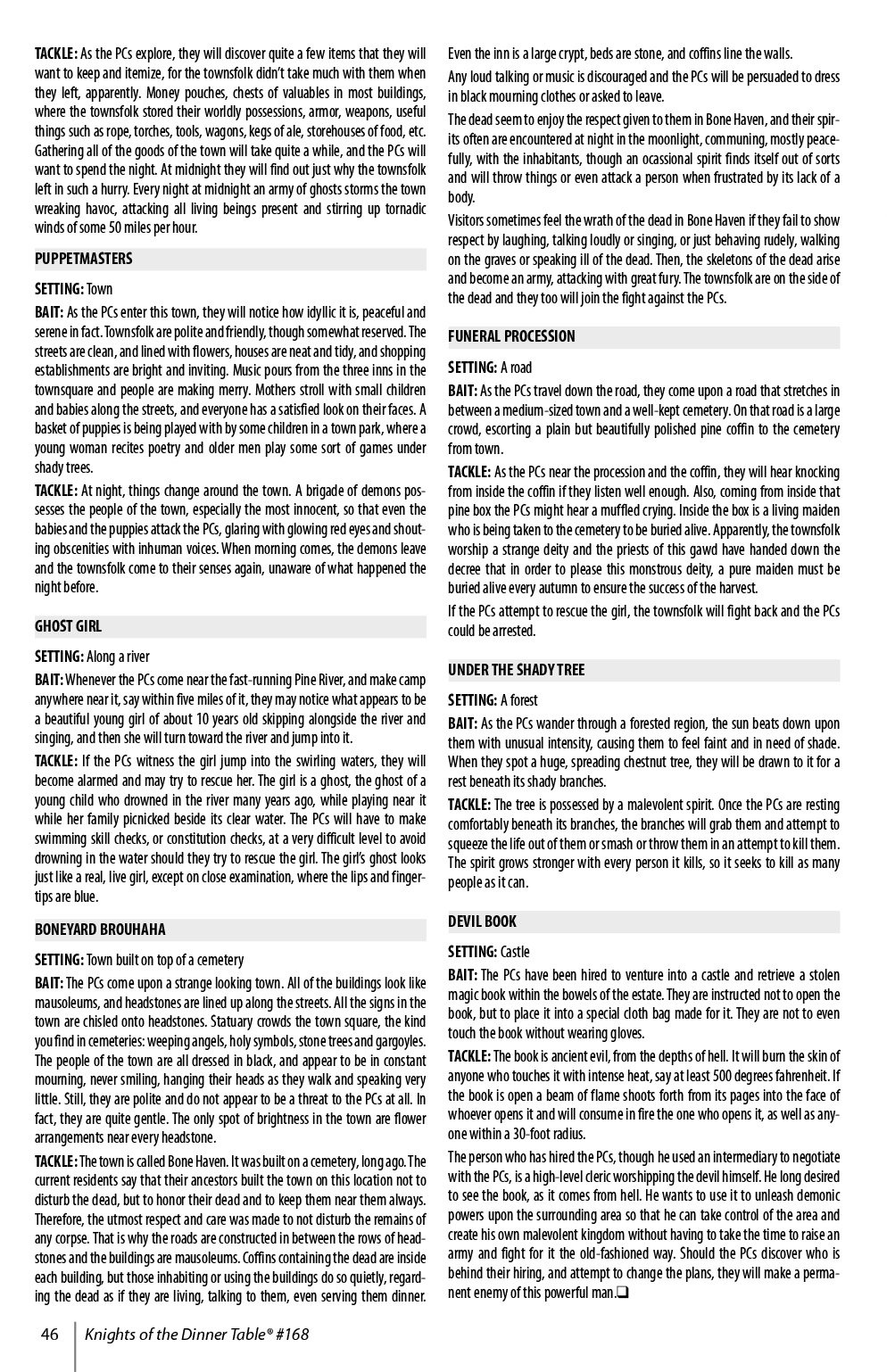 Read online Knights of the Dinner Table comic -  Issue #168 - 48