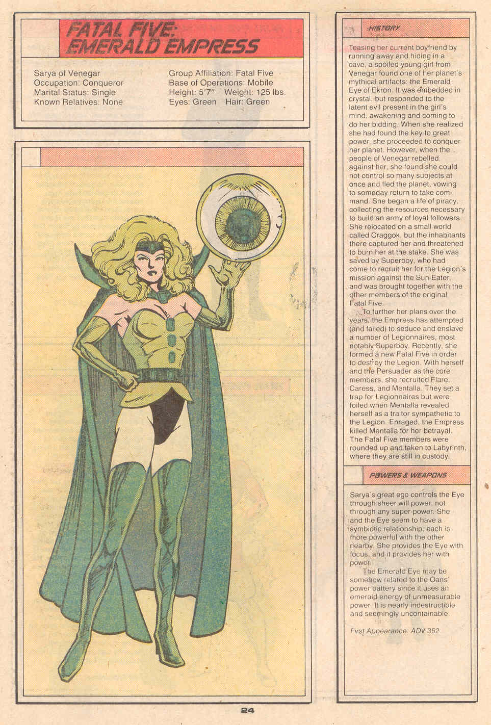 Read online Who's Who in the Legion of Super-Heroes comic -  Issue #2 - 26