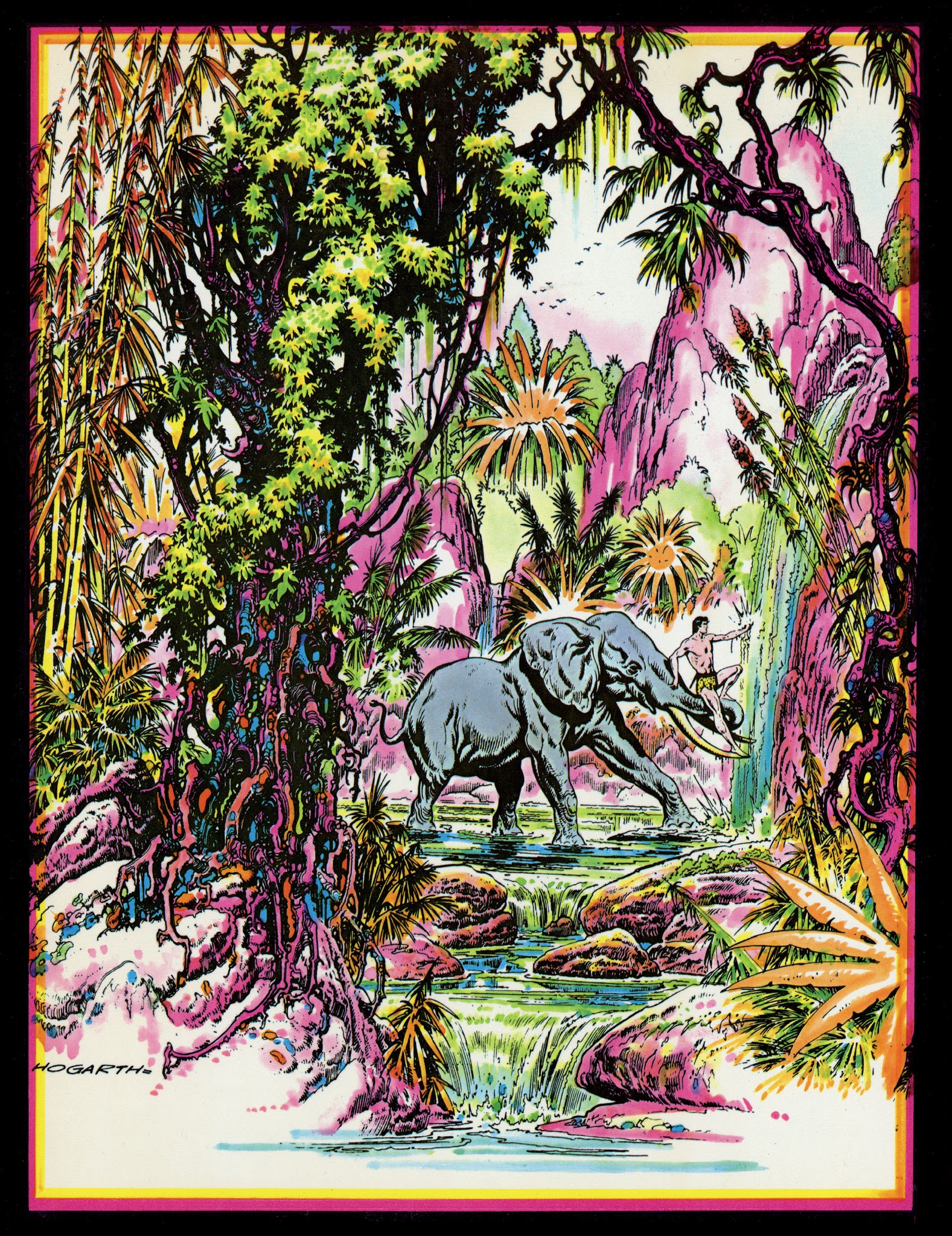 Read online Edgar Rice Burroughs' Tarzan: Burne Hogarth's Lord of the Jungle comic -  Issue # TPB - 4