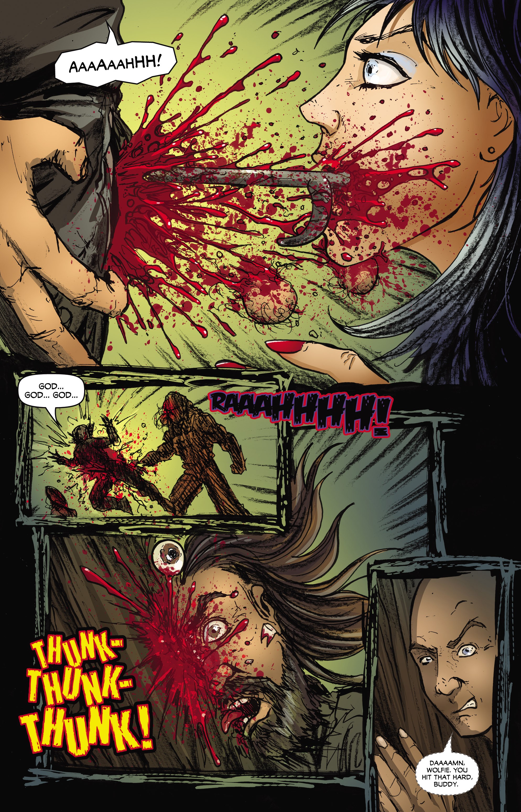 Read online Adam Green's Hatchet comic -  Issue #3 - 6