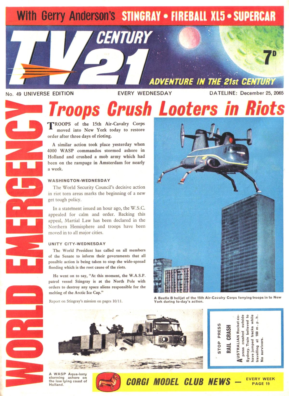 Read online TV Century 21 (TV 21) comic -  Issue #49 - 1