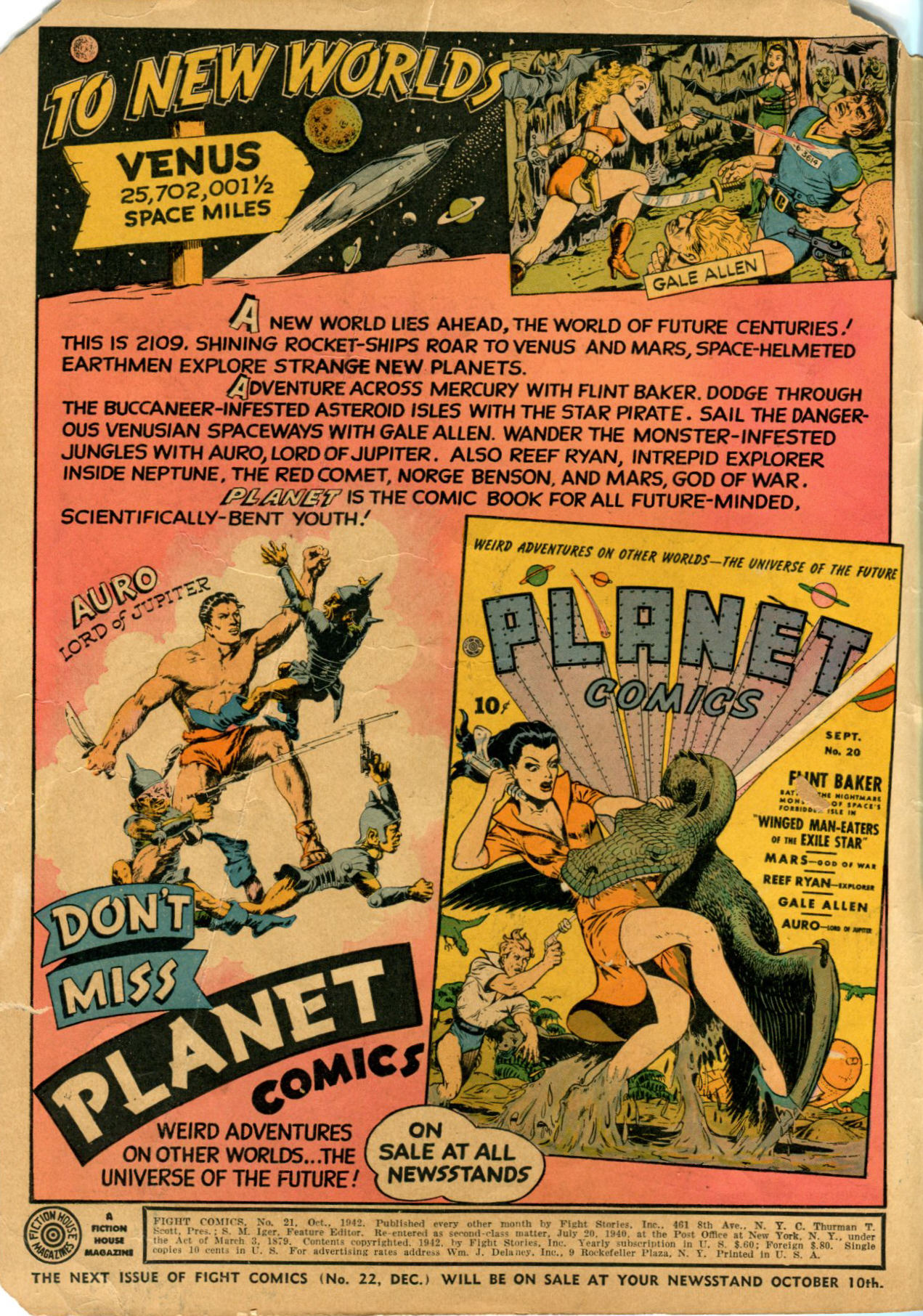 Read online Fight Comics comic -  Issue #21 - 2