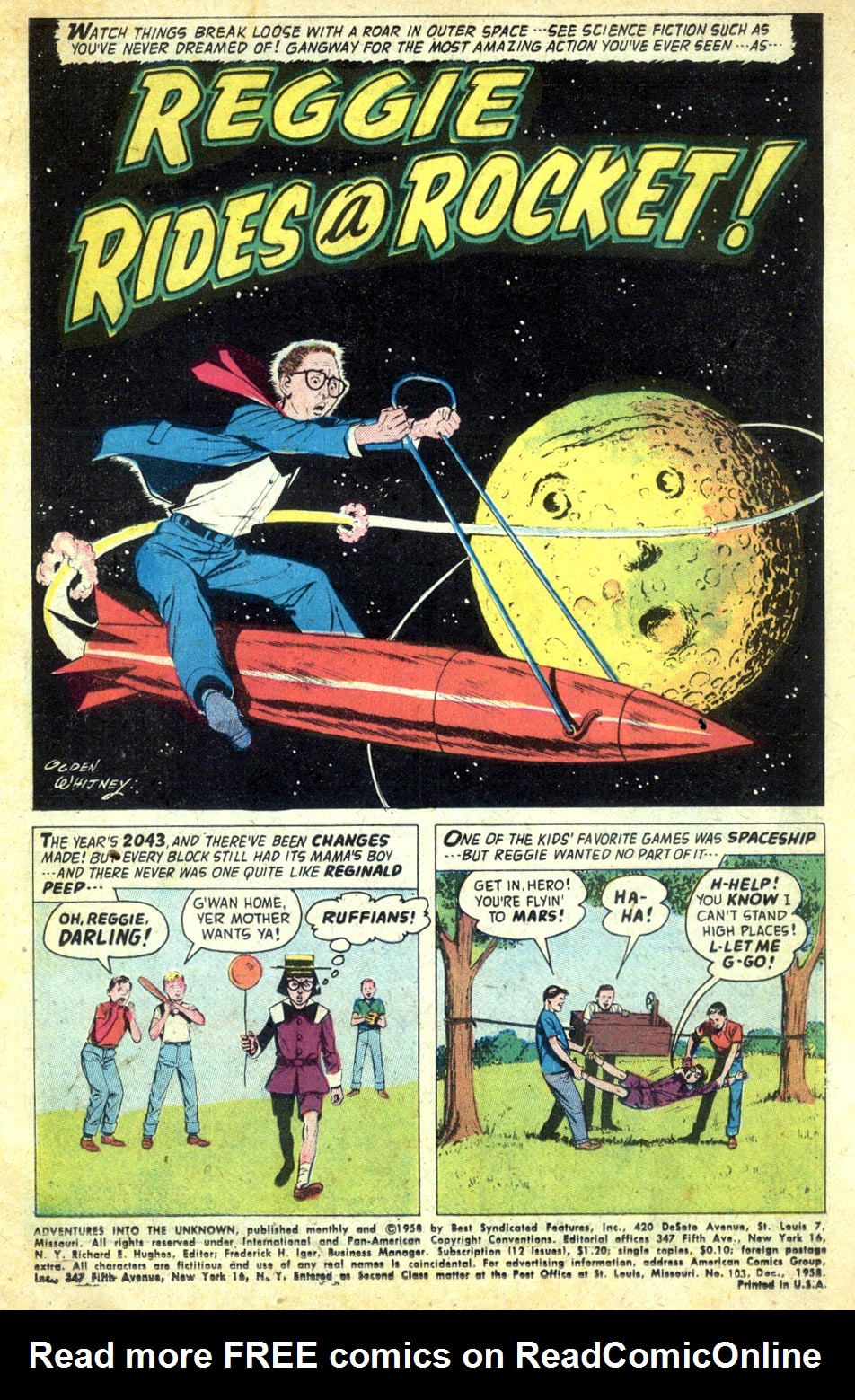 Read online Adventures Into The Unknown comic -  Issue #103 - 3