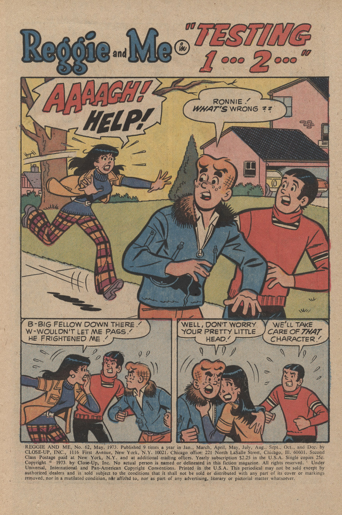 Read online Reggie and Me (1966) comic -  Issue #62 - 3