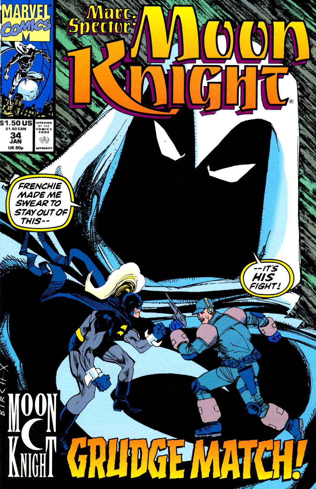 Read online Marc Spector: Moon Knight comic -  Issue #34 - 1