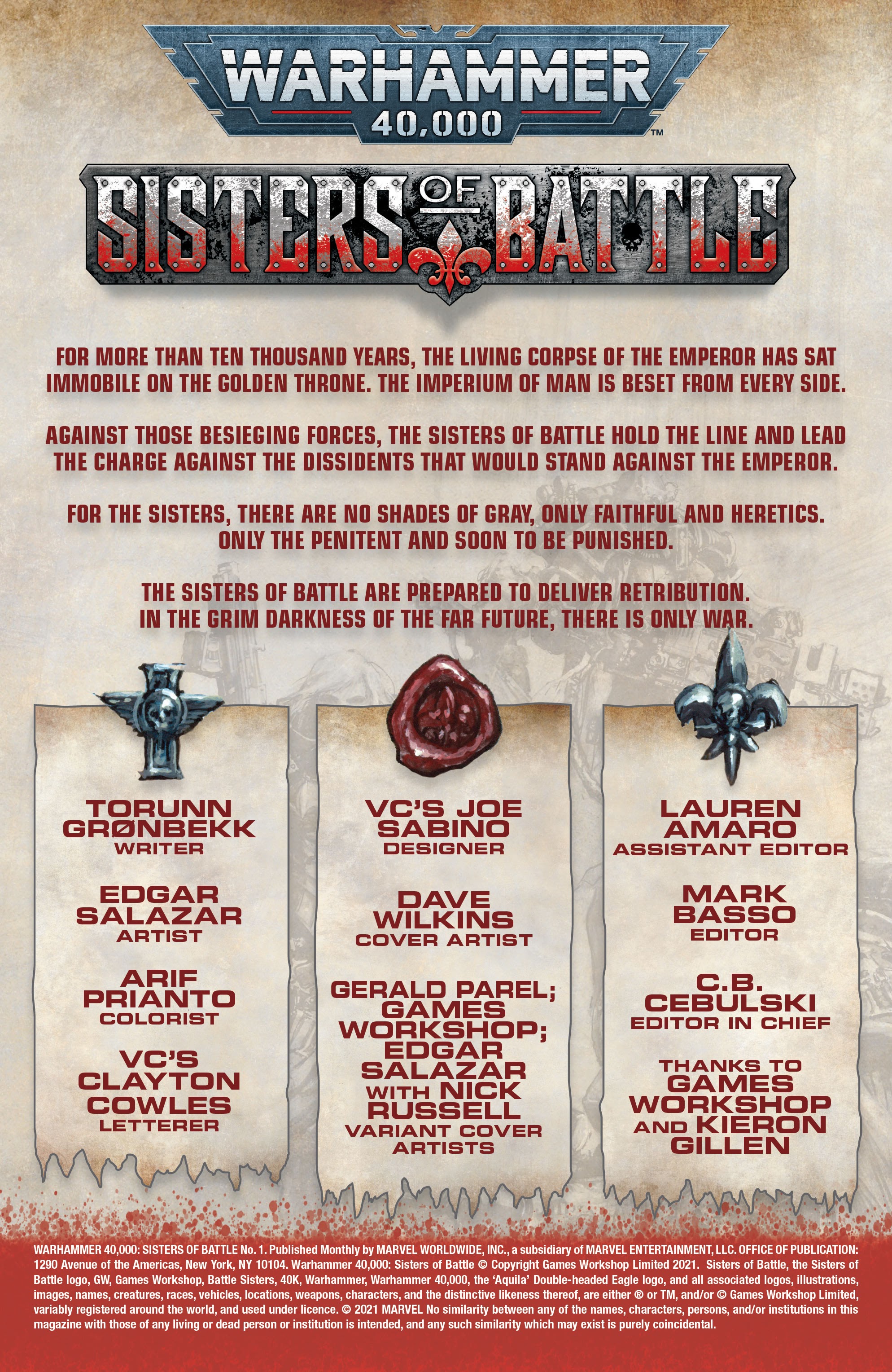 Read online Warhammer 40,000: Sisters Of Battle comic -  Issue #1 - 2