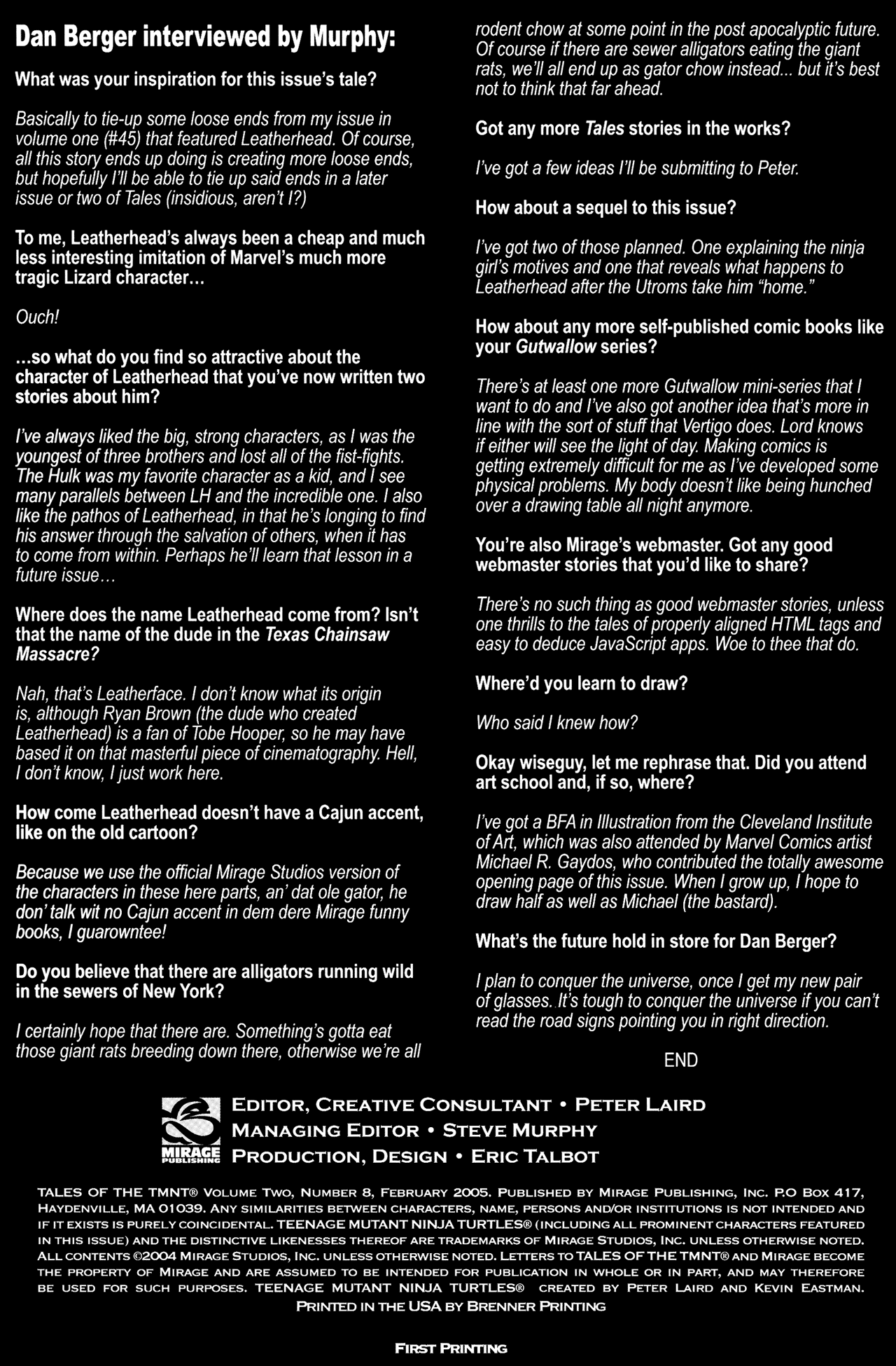 Read online Tales of the TMNT comic -  Issue #8 - 2