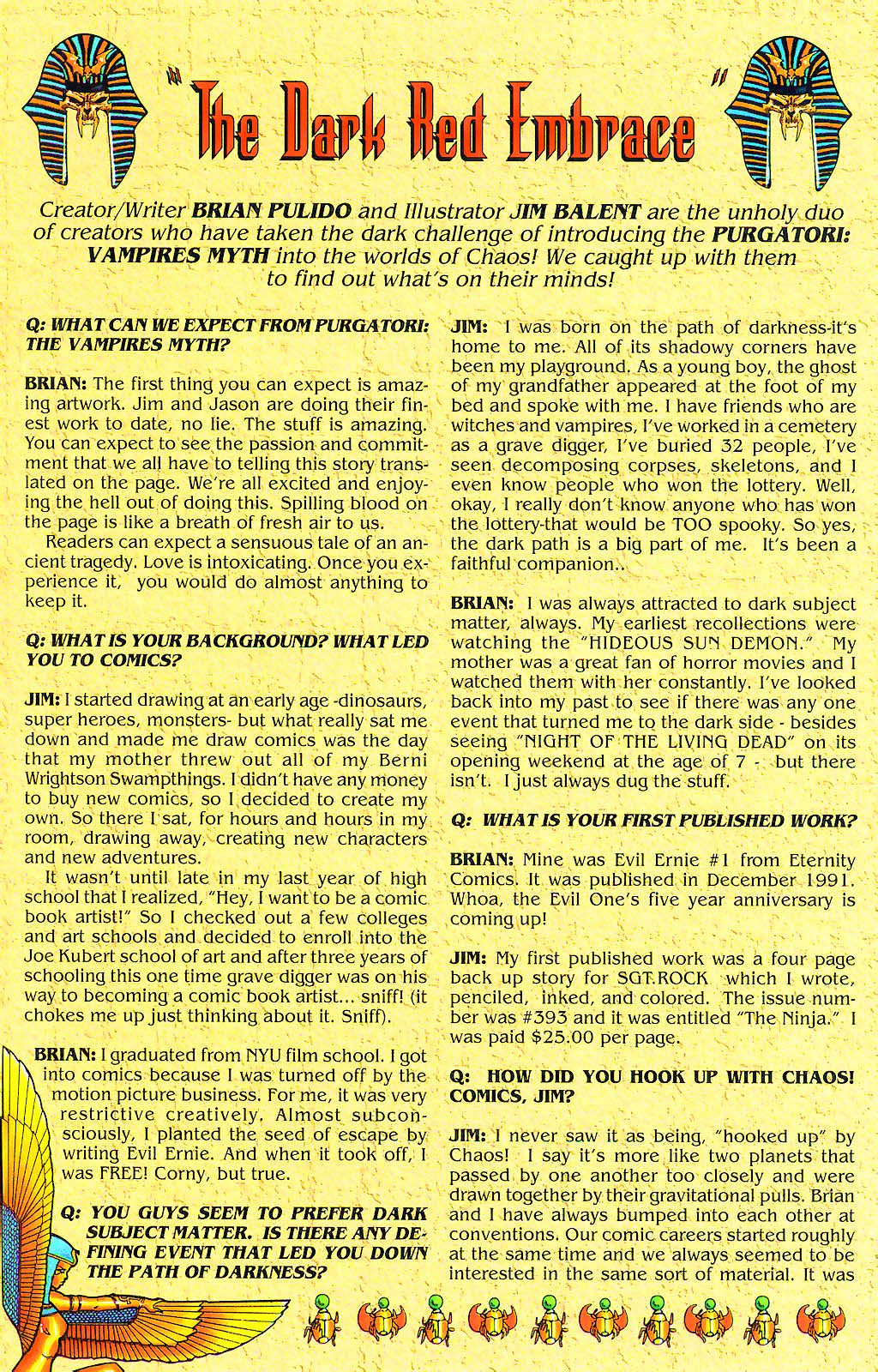 Read online Purgatori: The Vampires Myth comic -  Issue #0 - 14