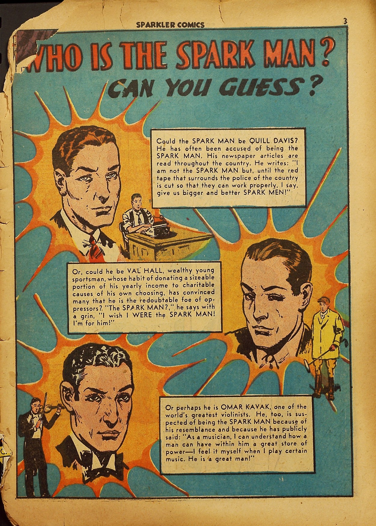 Read online Sparkler Comics comic -  Issue #1 - 6