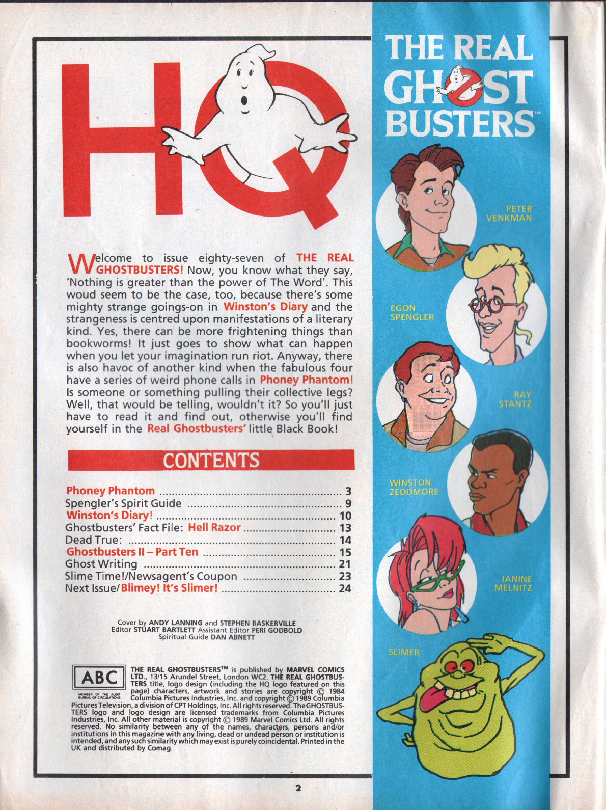 Read online The Real Ghostbusters comic -  Issue #87 - 2