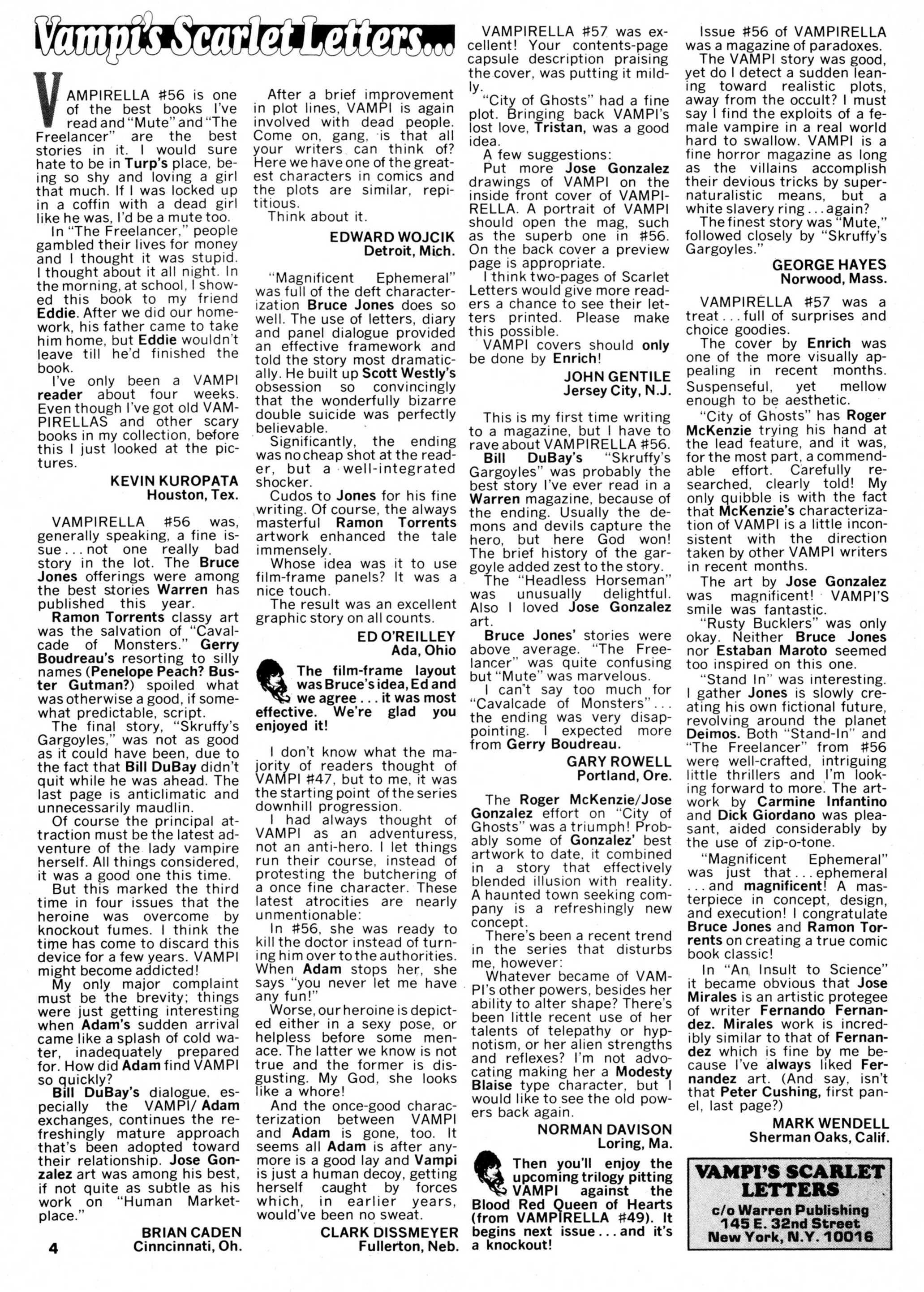 Read online Vampirella (1969) comic -  Issue #59 - 4