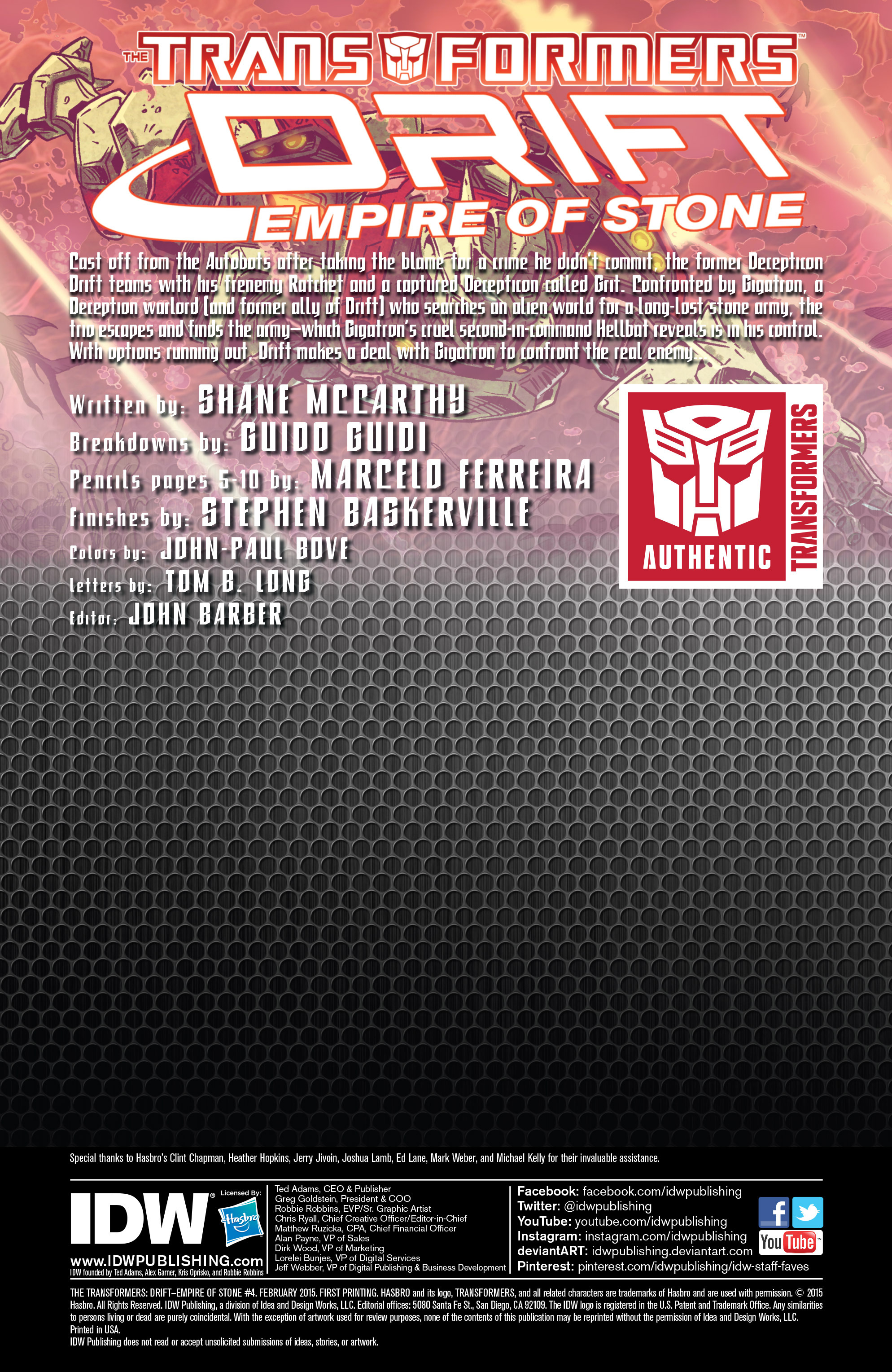 Read online The Transformers: Drift - Empire of Stone comic -  Issue #4 - 2