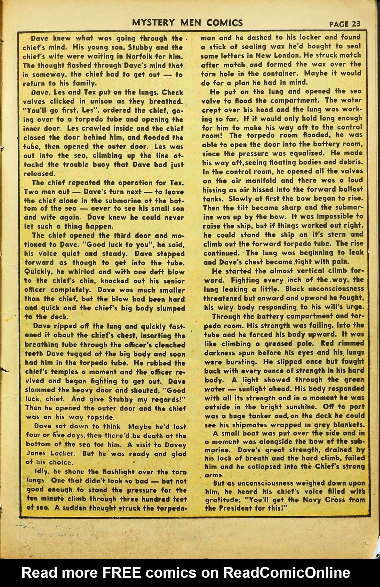Read online Mystery Men Comics comic -  Issue #29 - 25