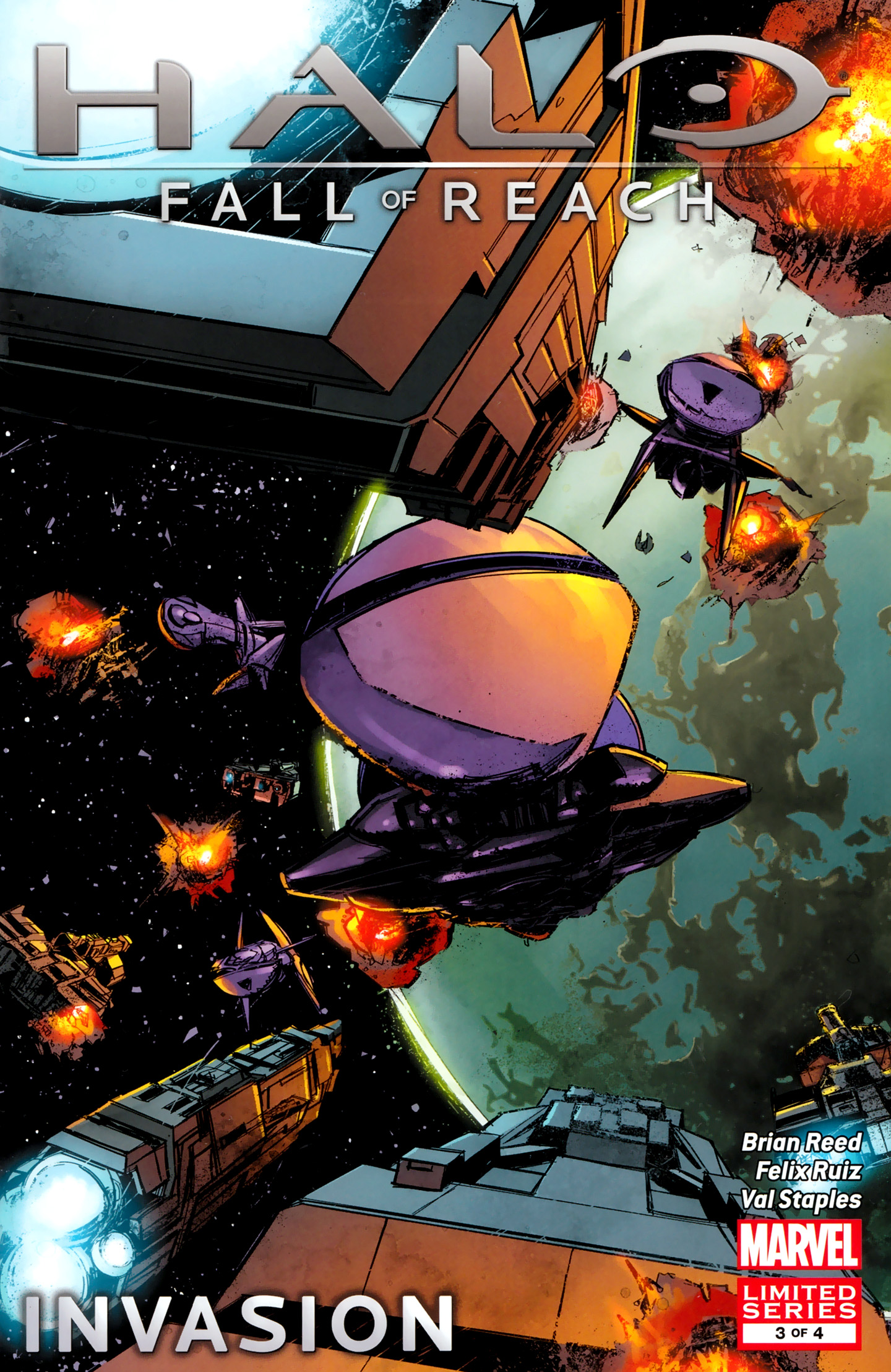 Read online Halo: Fall Of Reach - Invasion comic -  Issue #3 - 1