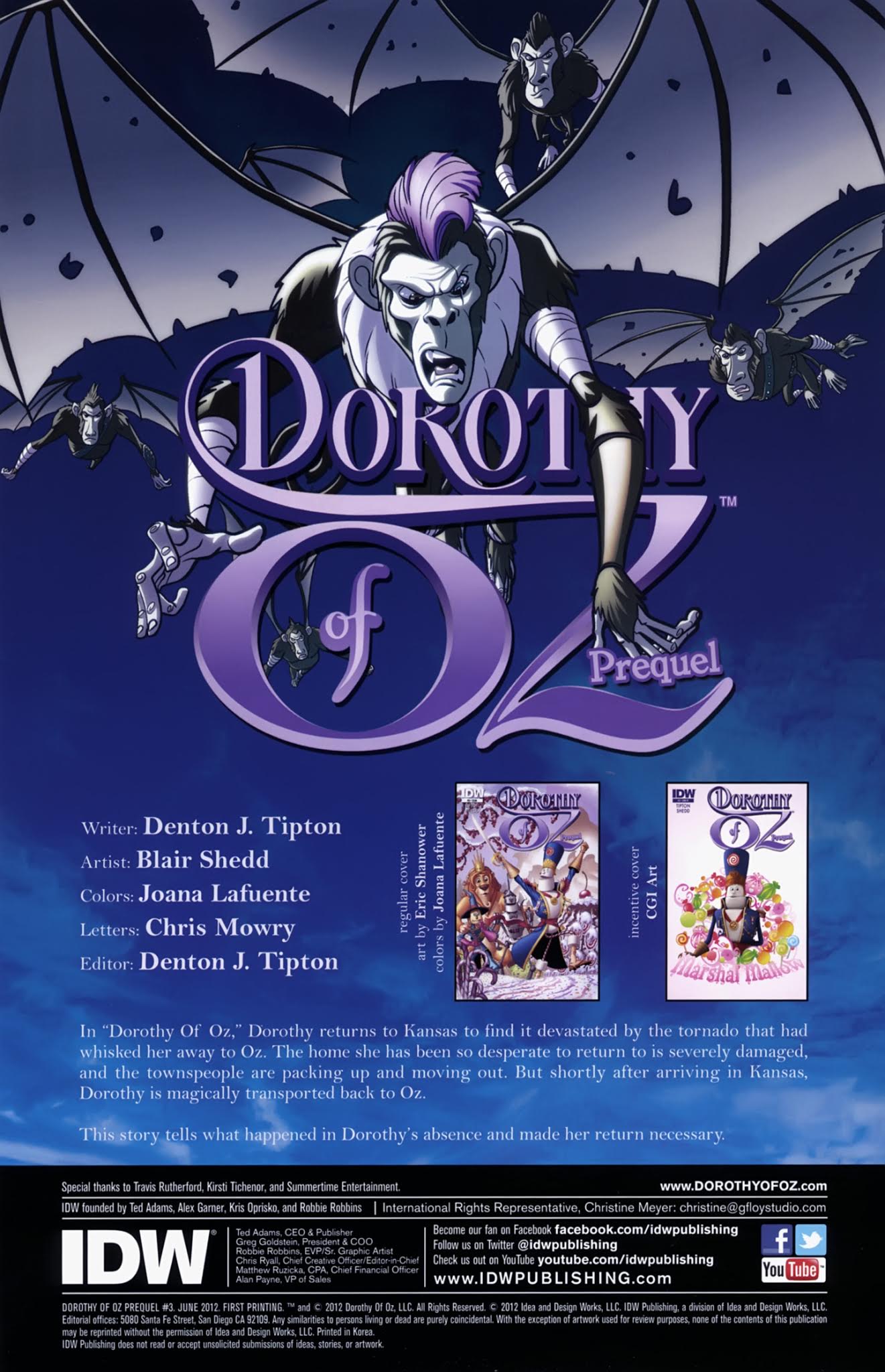 Read online Dorothy of Oz Prequel comic -  Issue #3 - 2