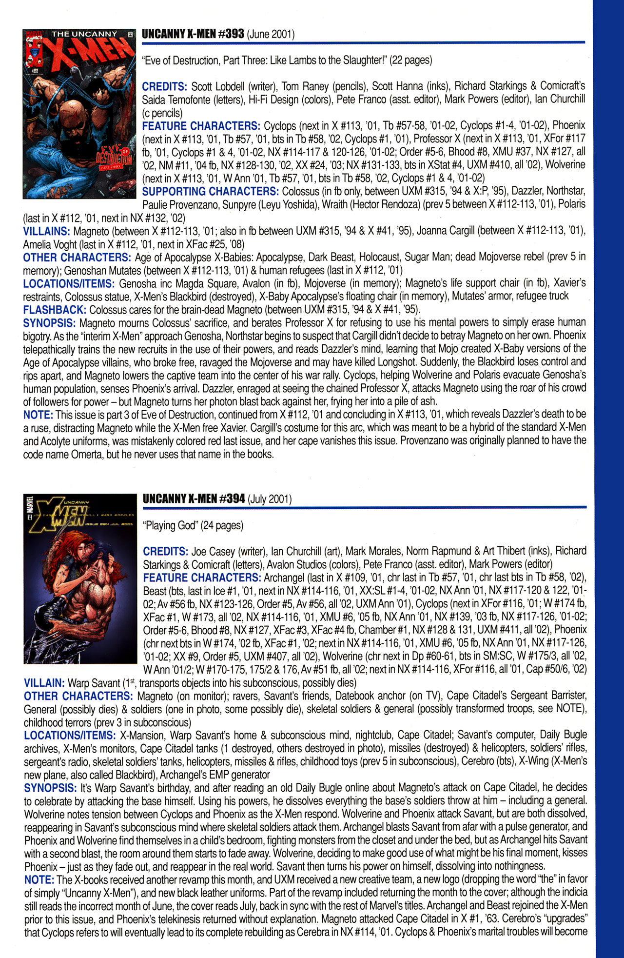 Read online Official Index to the Marvel Universe comic -  Issue #10 - 57