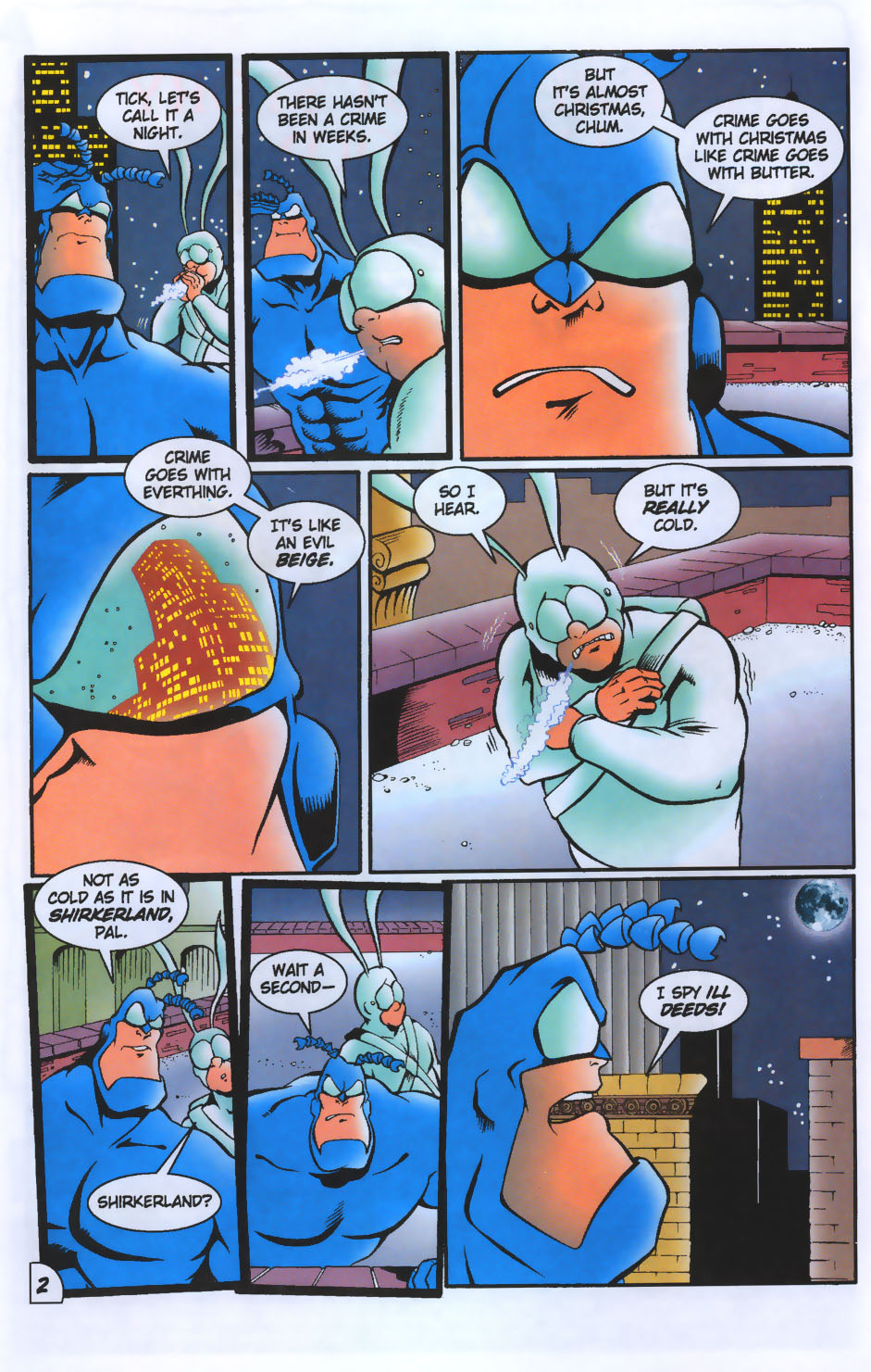 Read online The Tick's Big Xmas Trilogy comic -  Issue #1 - 4