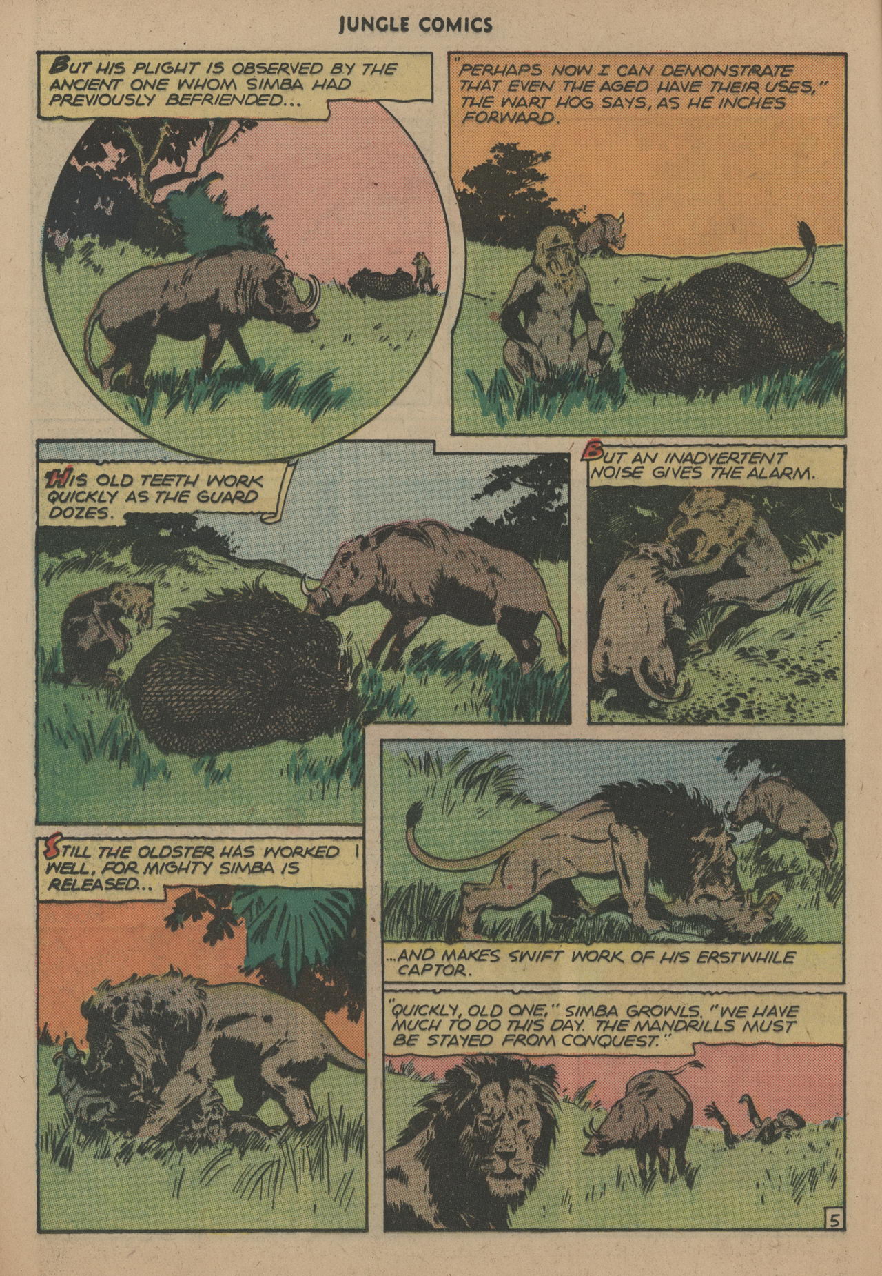 Read online Jungle Comics comic -  Issue #81 - 18