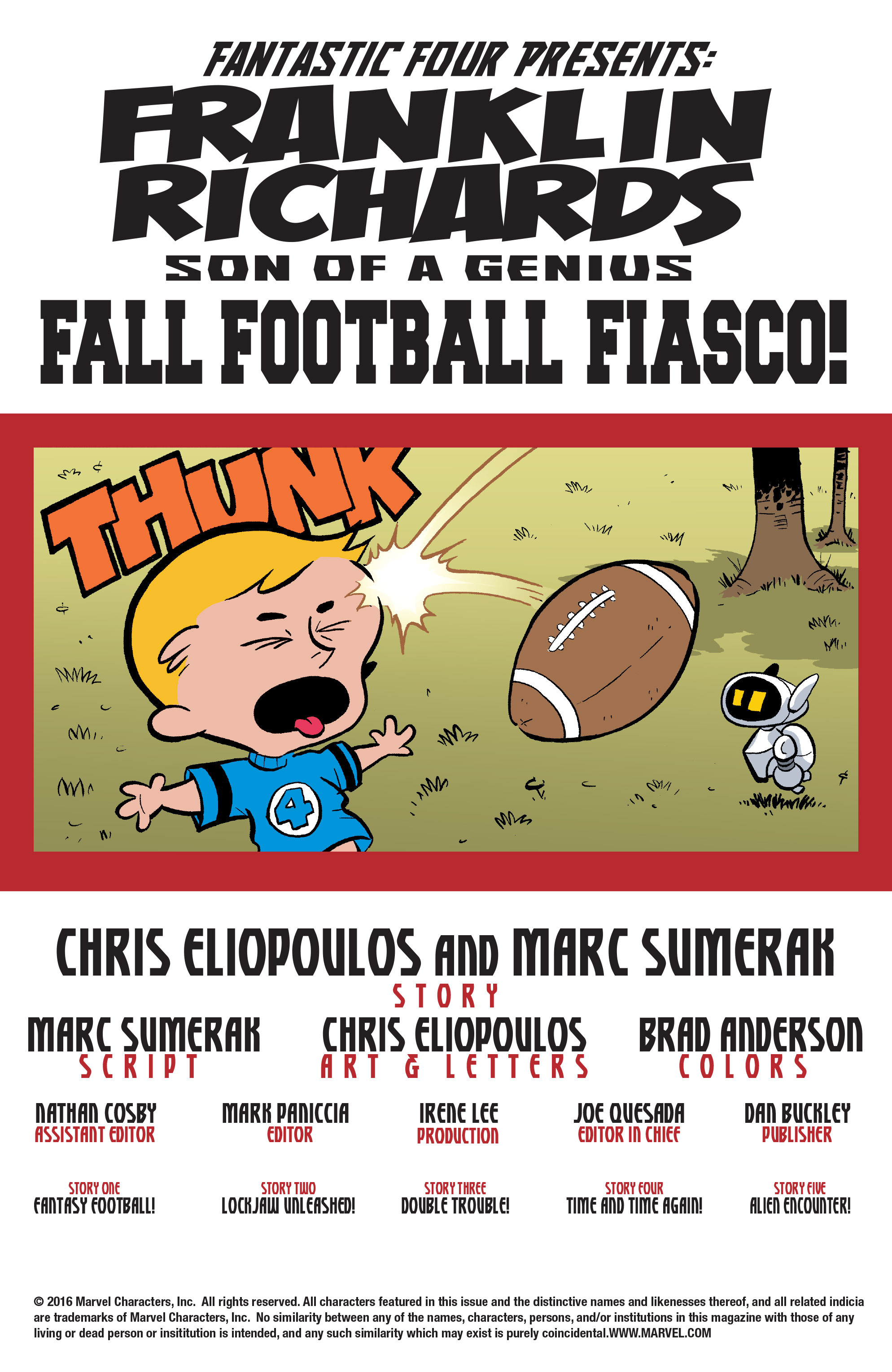 Read online Franklin Richards: Fall Football Fiasco! comic -  Issue # Full - 2