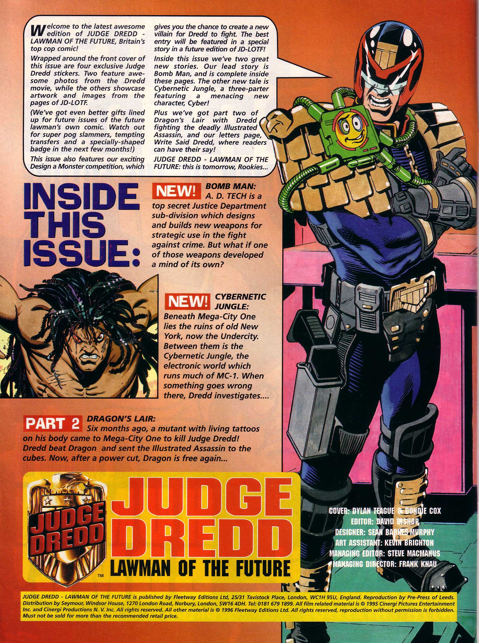 Read online Judge Dredd Lawman of the Future comic -  Issue #15 - 2