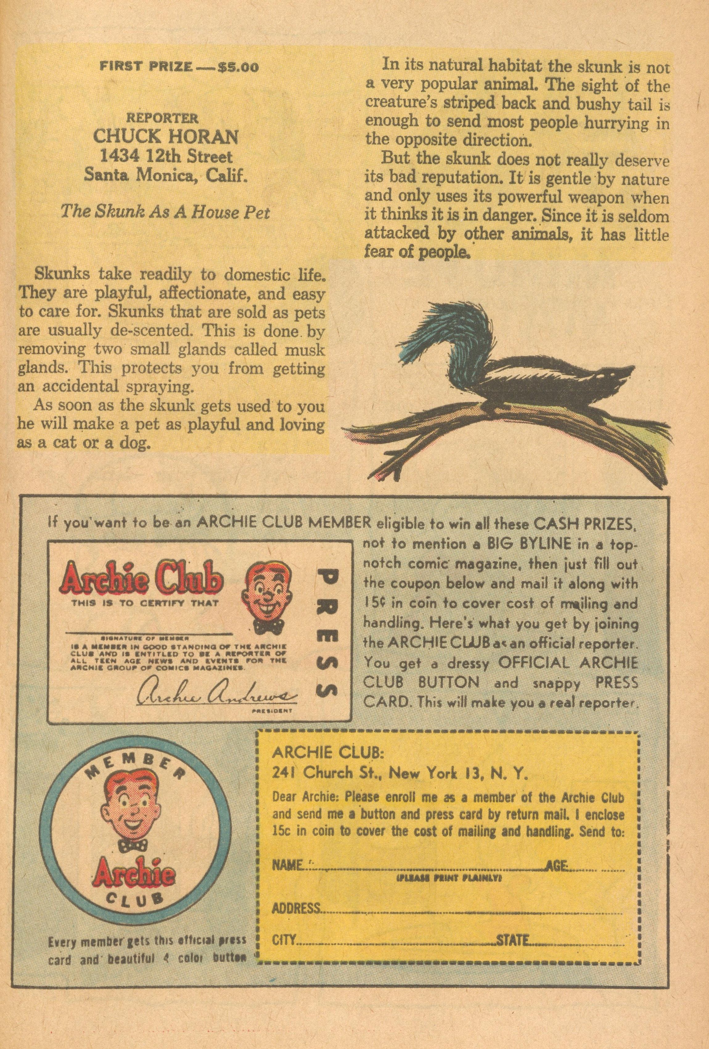 Read online Archie's Pals 'N' Gals (1952) comic -  Issue #25 - 37