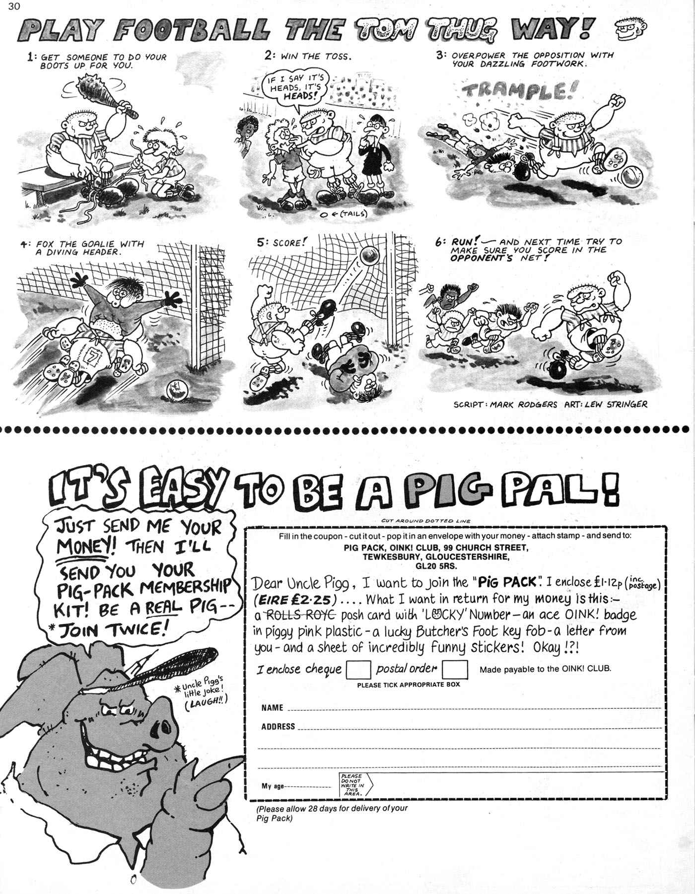 Read online Oink! comic -  Issue #4 - 28