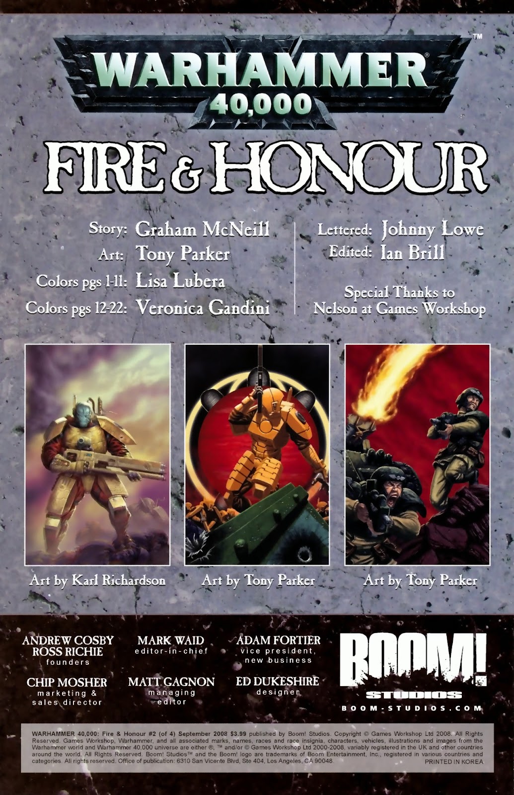 Warhammer 40,000: Fire & Honour issue 2 - Page 2
