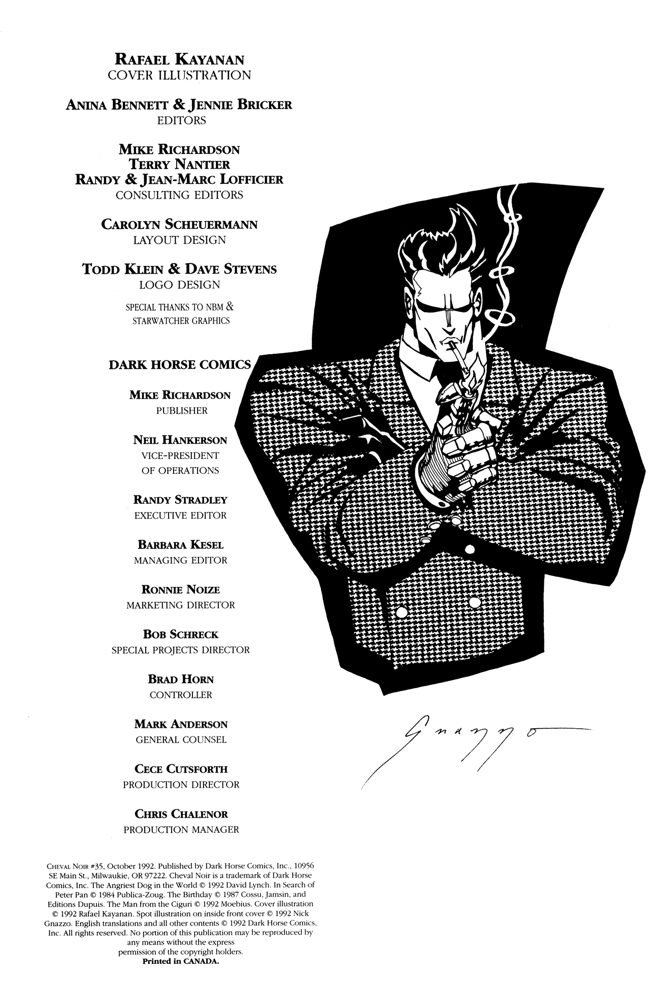 Read online Cheval Noir comic -  Issue #35 - 2