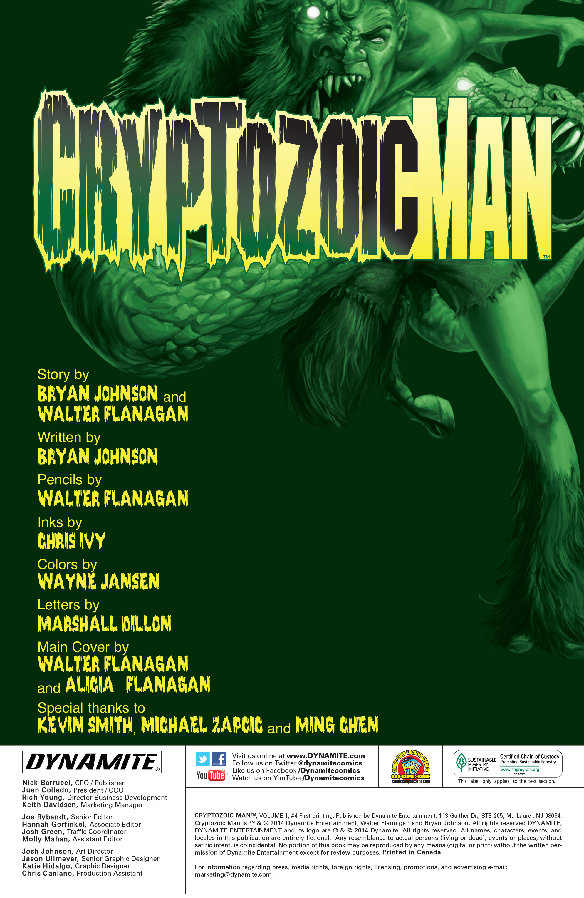 Read online Cryptozoic Man comic -  Issue #4 - 2