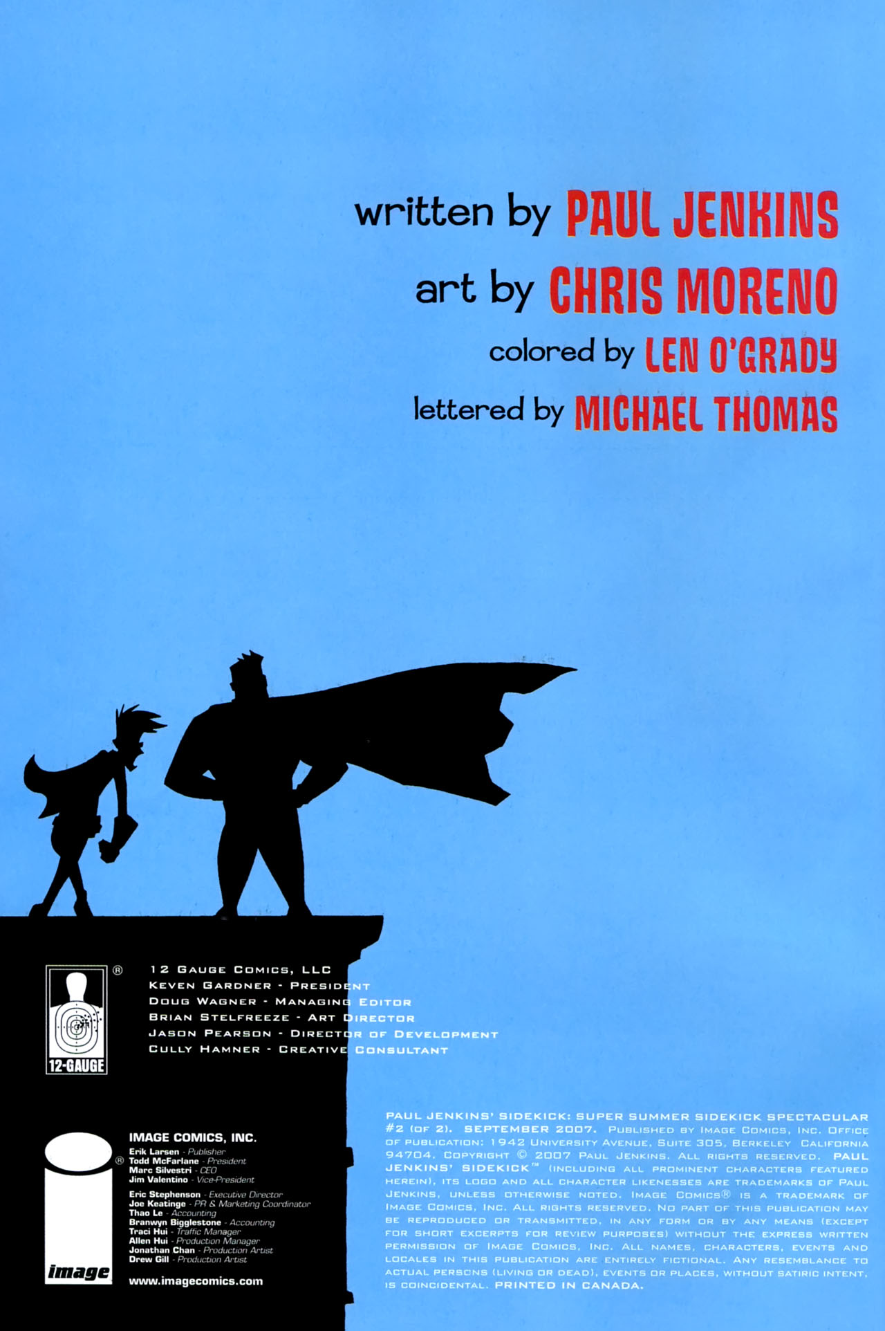 Read online Paul Jenkins' Sidekick Summer Special comic -  Issue #2 - 2