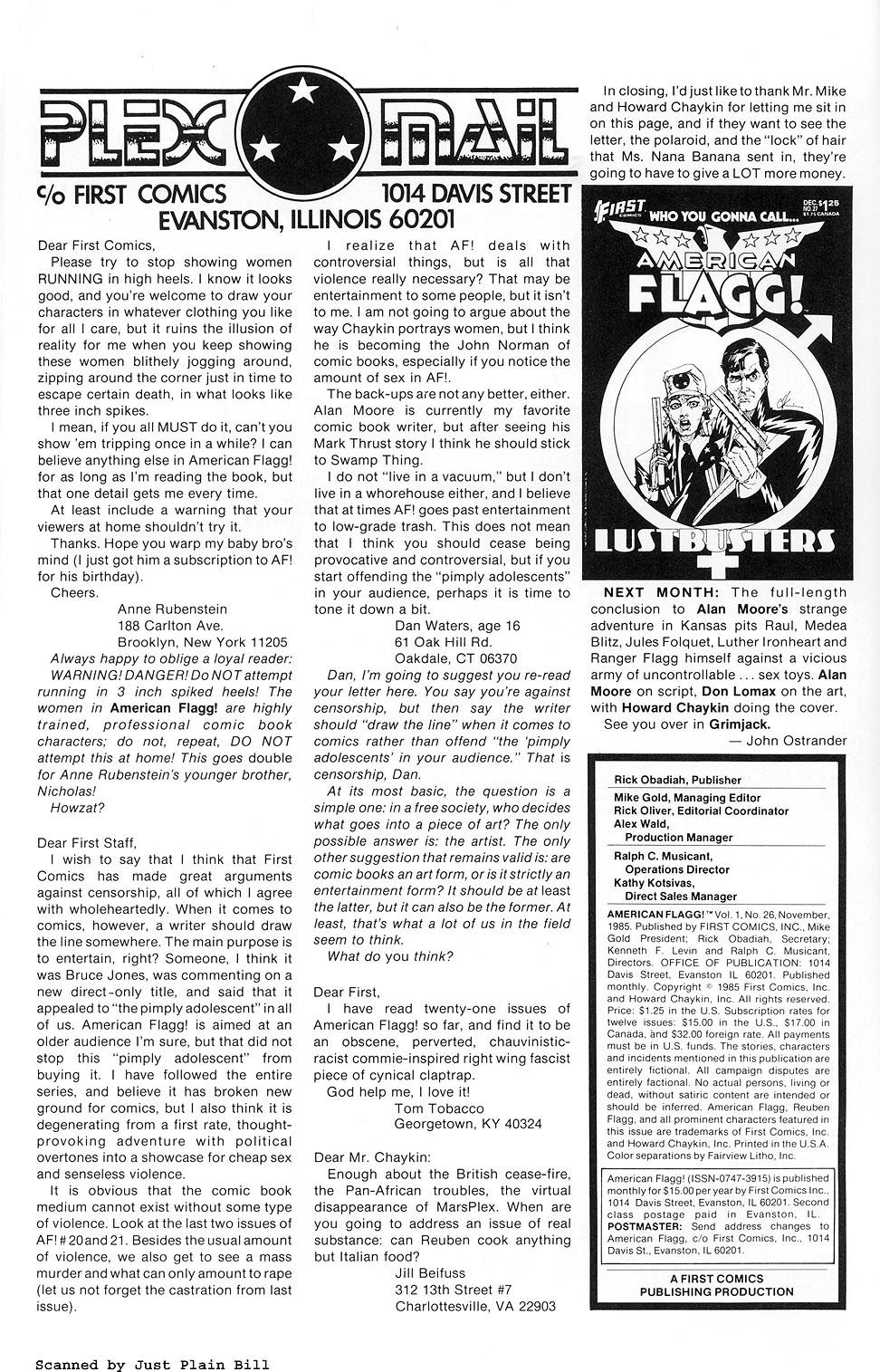 Read online American Flagg! comic -  Issue #26 - 2