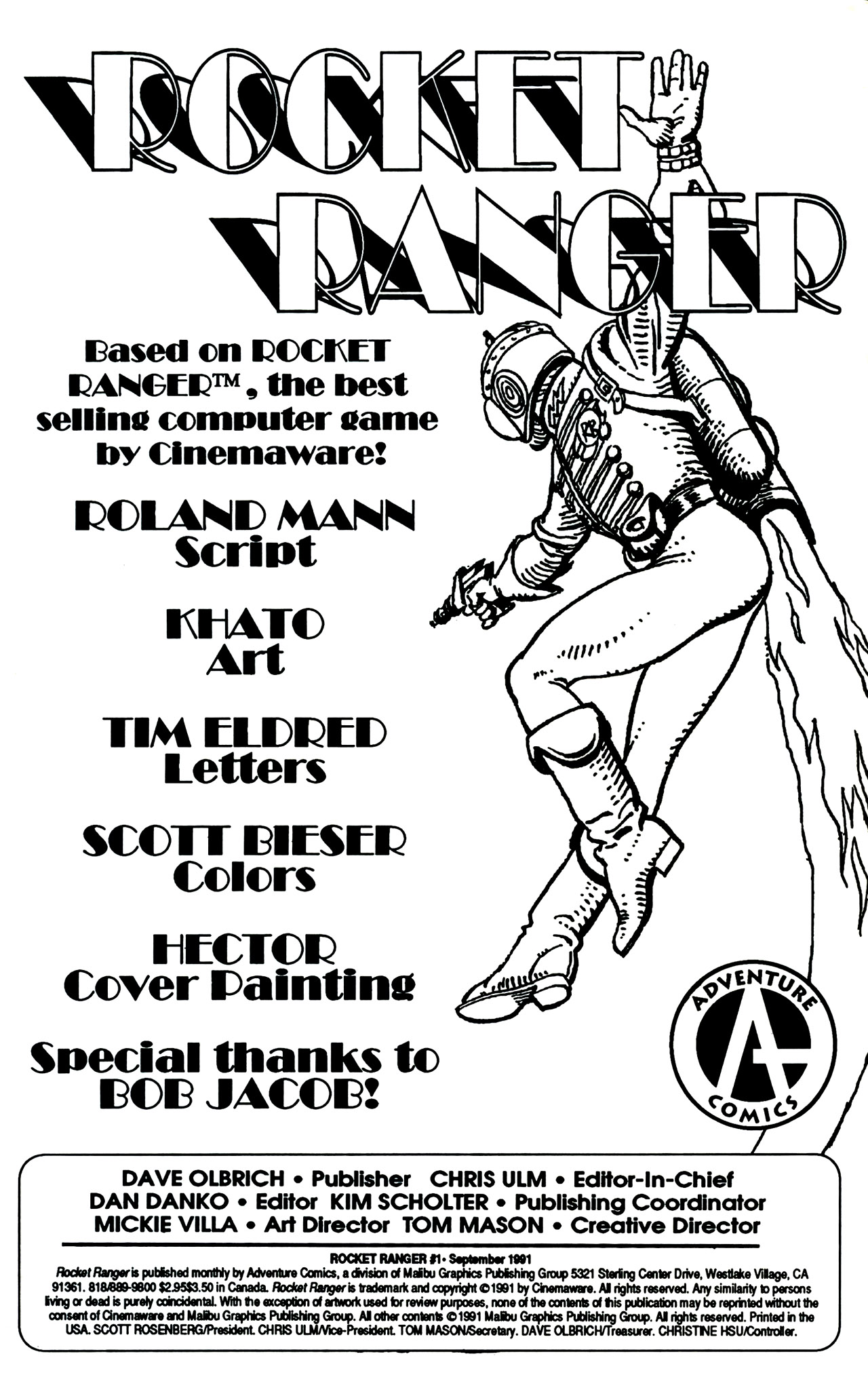 Read online Rocket Ranger comic -  Issue #1 - 2