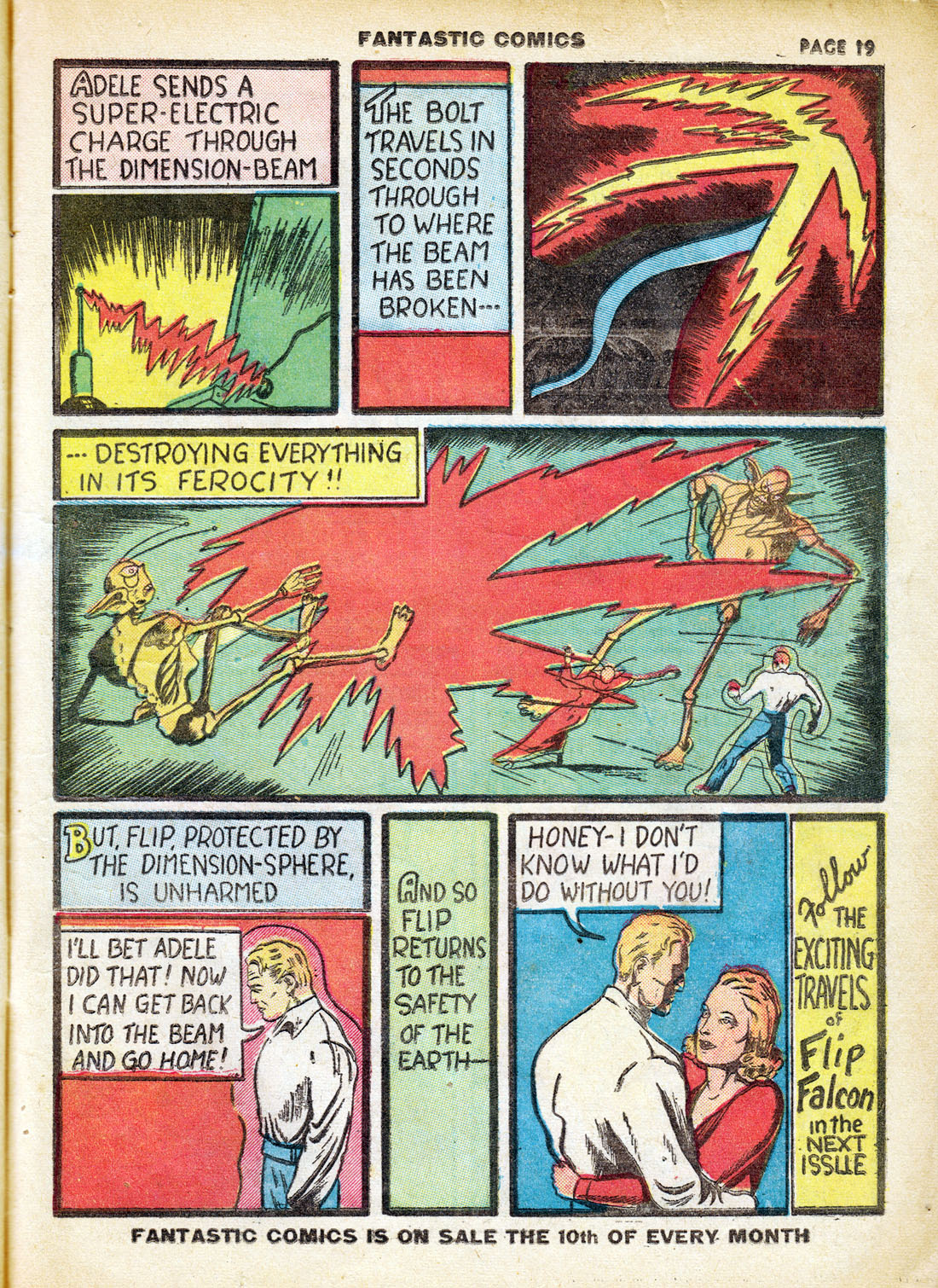 Read online Fantastic Comics comic -  Issue #7 - 21