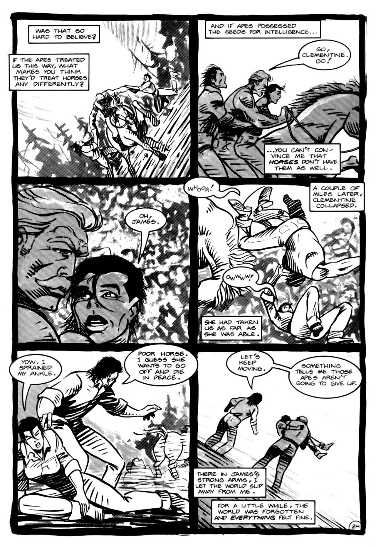 Read online Planet of the Apes (1990) comic -  Issue #16 - 26