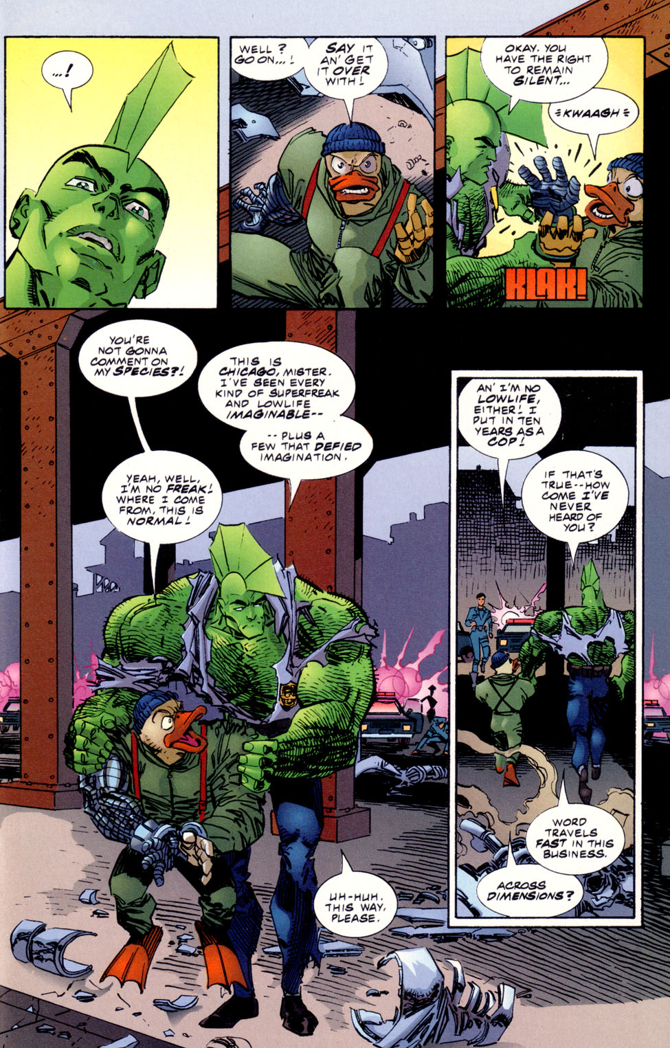 Read online The Savage Dragon/Destroyer Duck comic -  Issue # Full - 19