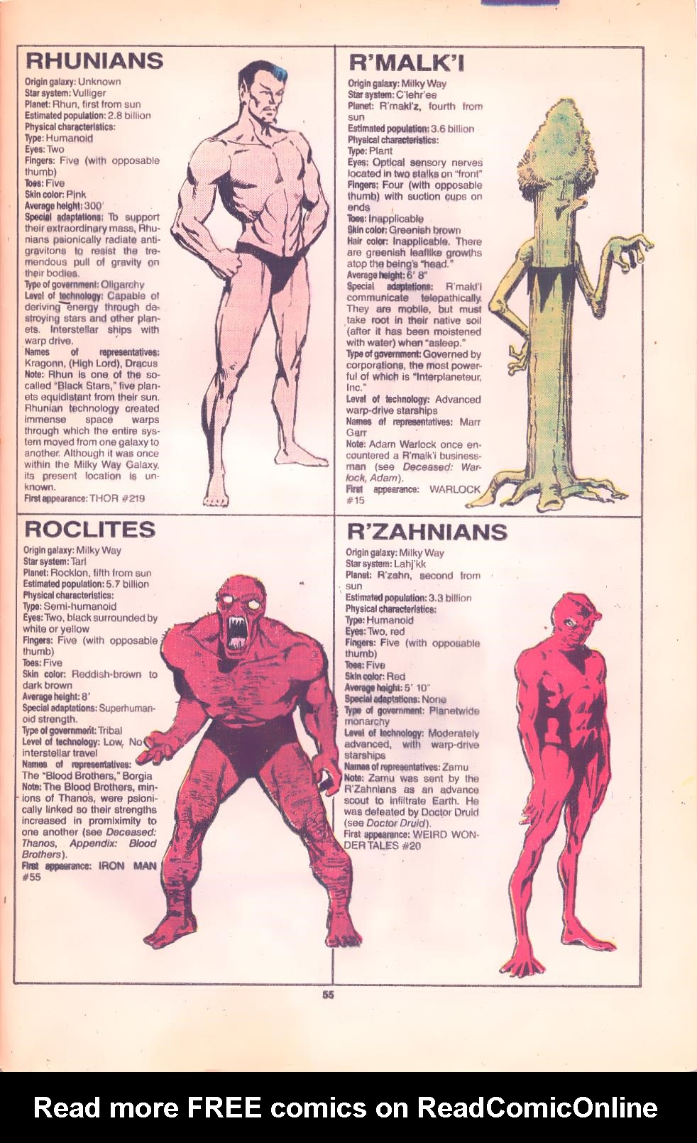 Read online The Official Handbook of the Marvel Universe Deluxe Edition comic -  Issue #15 - 57