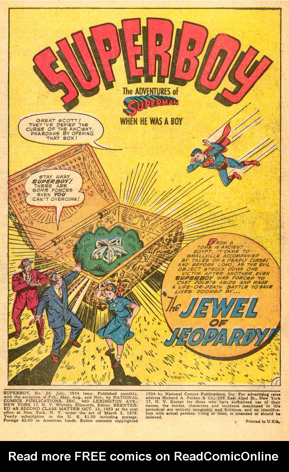 Read online Superboy (1949) comic -  Issue #34 - 2