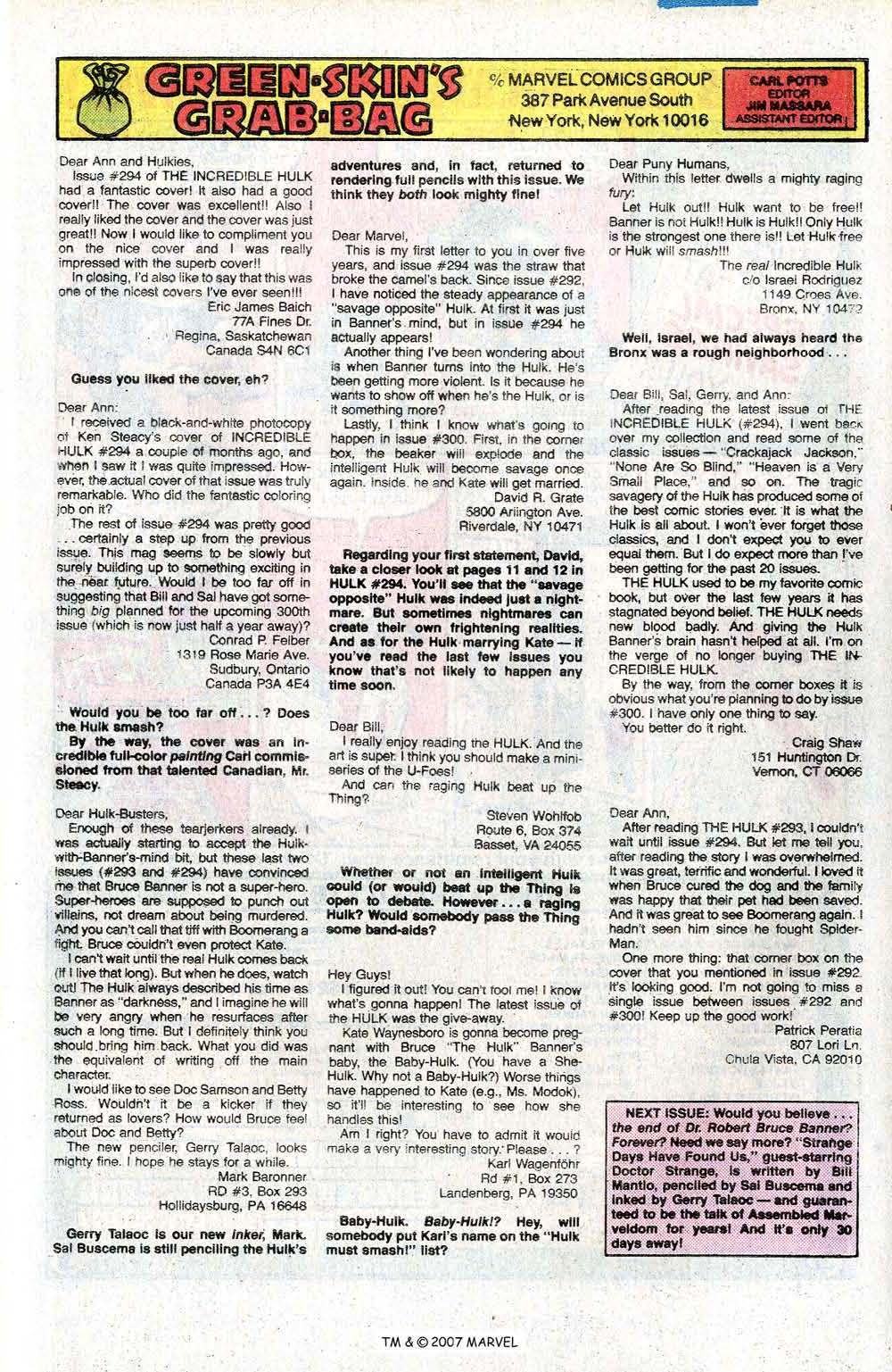Read online The Incredible Hulk (1968) comic -  Issue #298 - 33