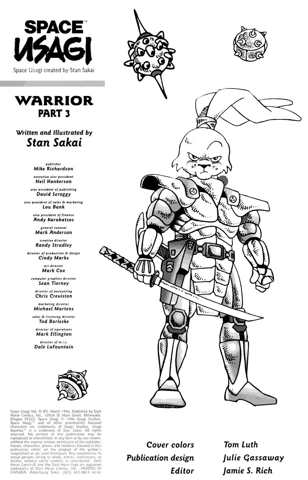 Read online Space Usagi comic -  Issue #3 - 2