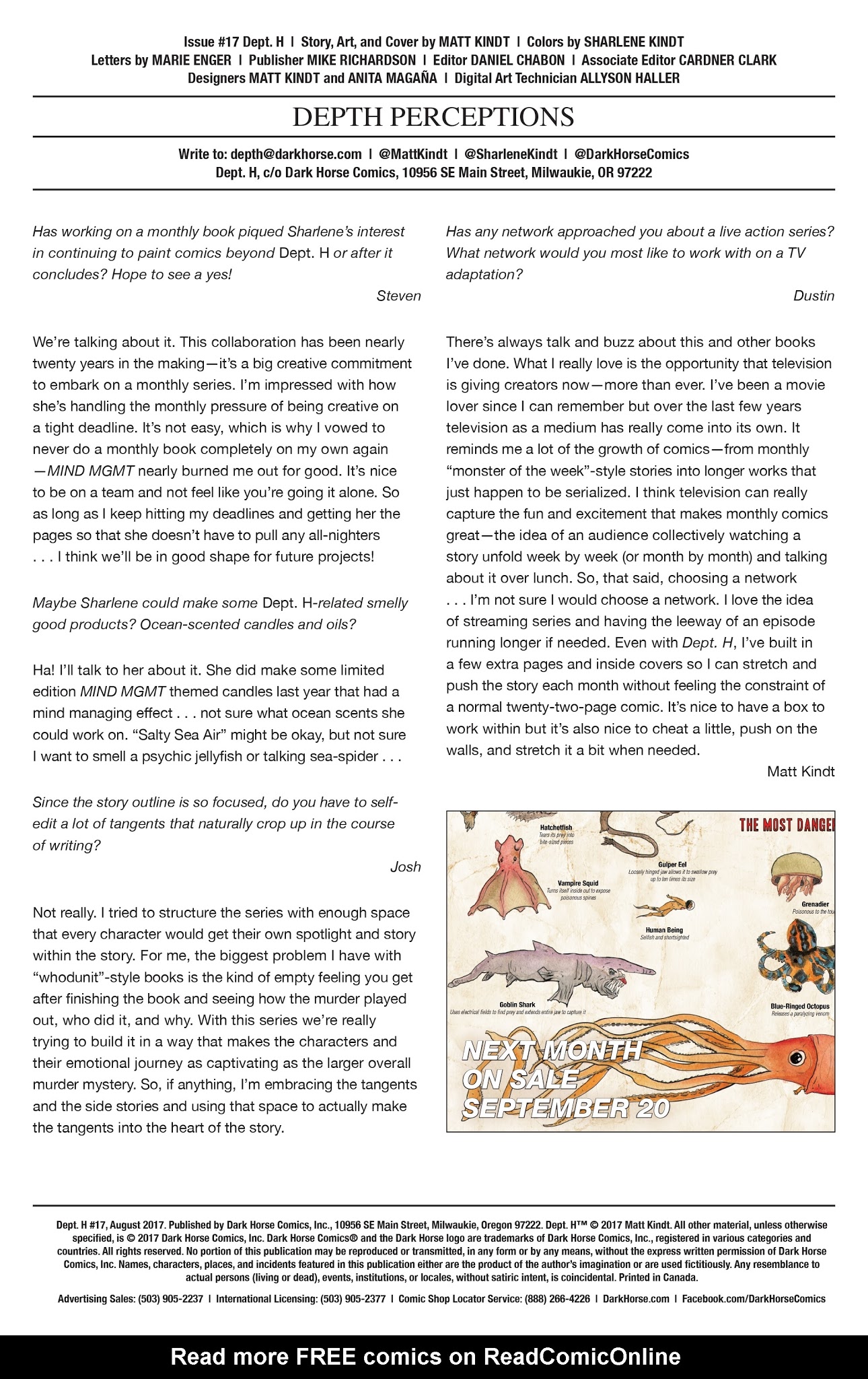 Read online Dept. H comic -  Issue #17 - 27