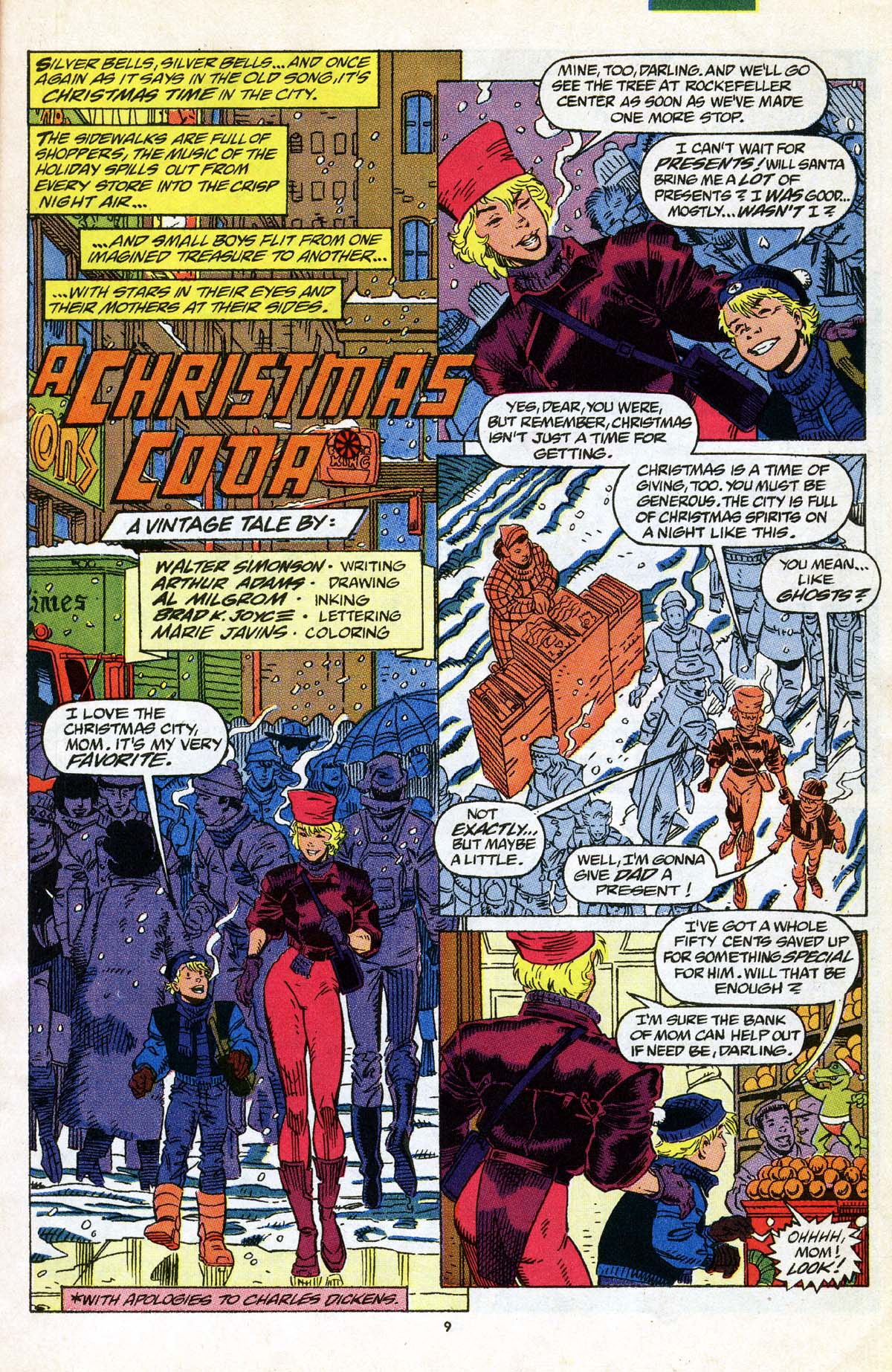 Read online Marvel Holiday Special (1991) comic -  Issue #1991 - 12
