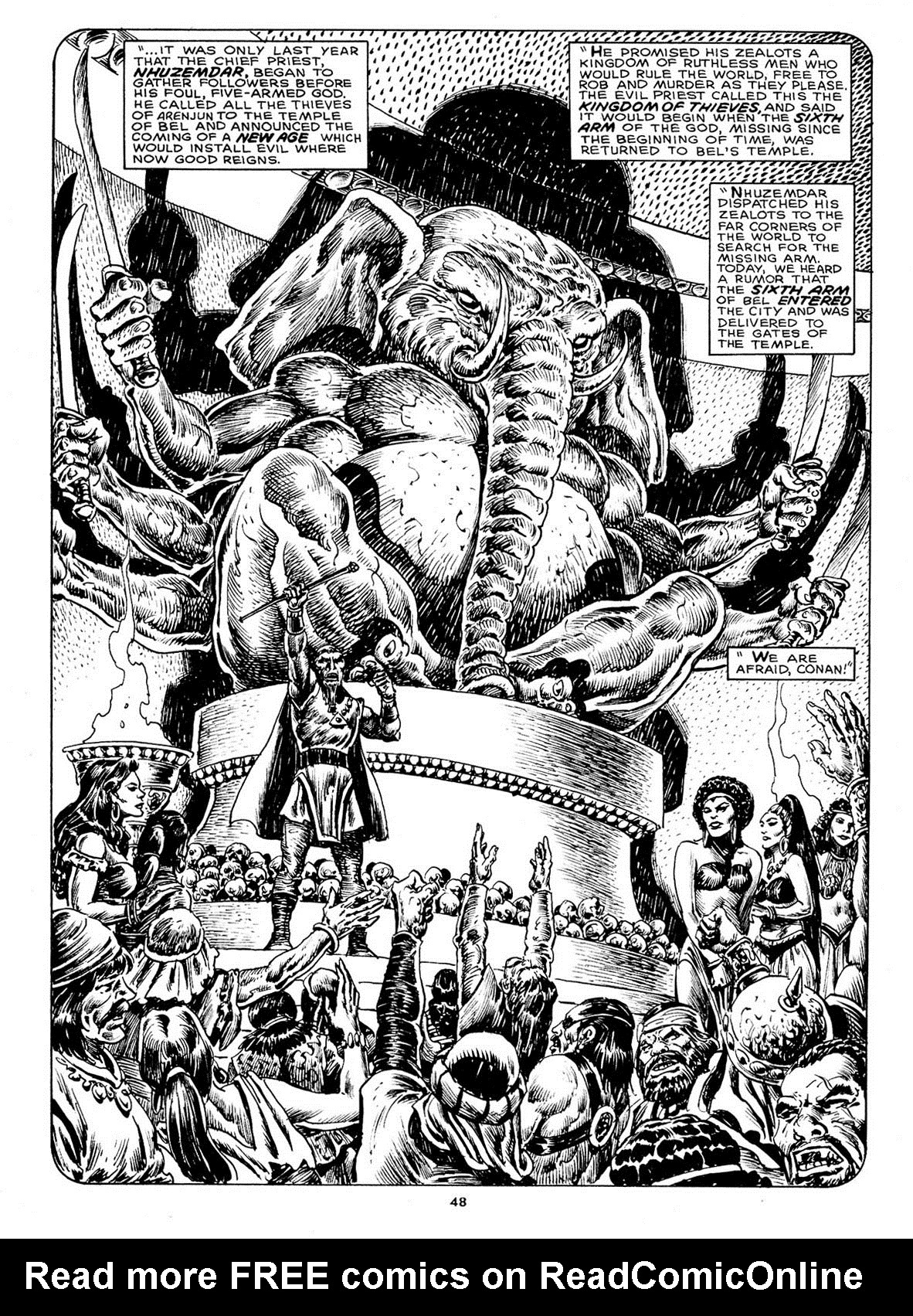 Read online The Savage Sword Of Conan comic -  Issue #211 - 46